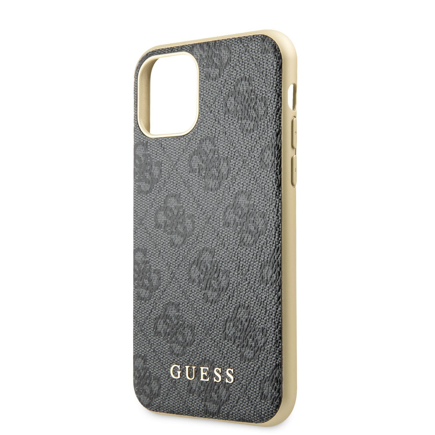 Guess Handyhülle Guess 4G Case für iPhone 11 grau Schutzhülle