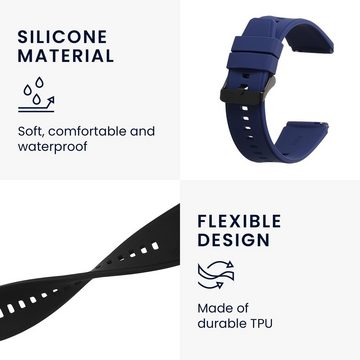 kwmobile Uhrenarmband 2x Sportarmband für Ticwatch Pro 3 / Pro 3 Lite / E2 / S2, Armband TPU Silikon Set Fitnesstracker