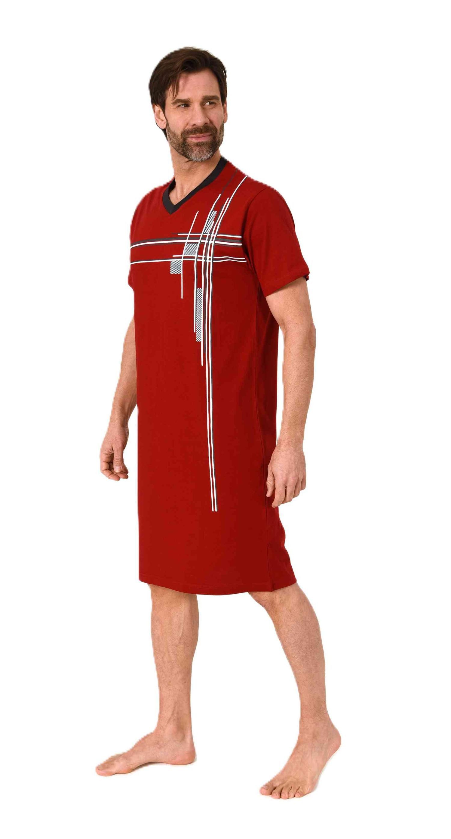 Normann Pyjama Normann Herren kurzarm Nachthemd - auch in Übergröße günstig online kaufen