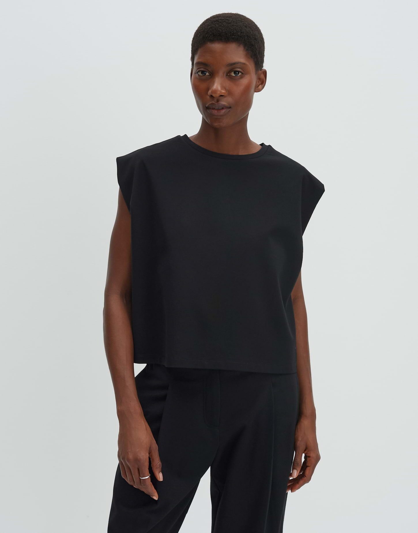 someday Sweatshirt Unera aus ECOVERO™-Sweat Ärmellose Boxy Silhouette, soft und formstabil