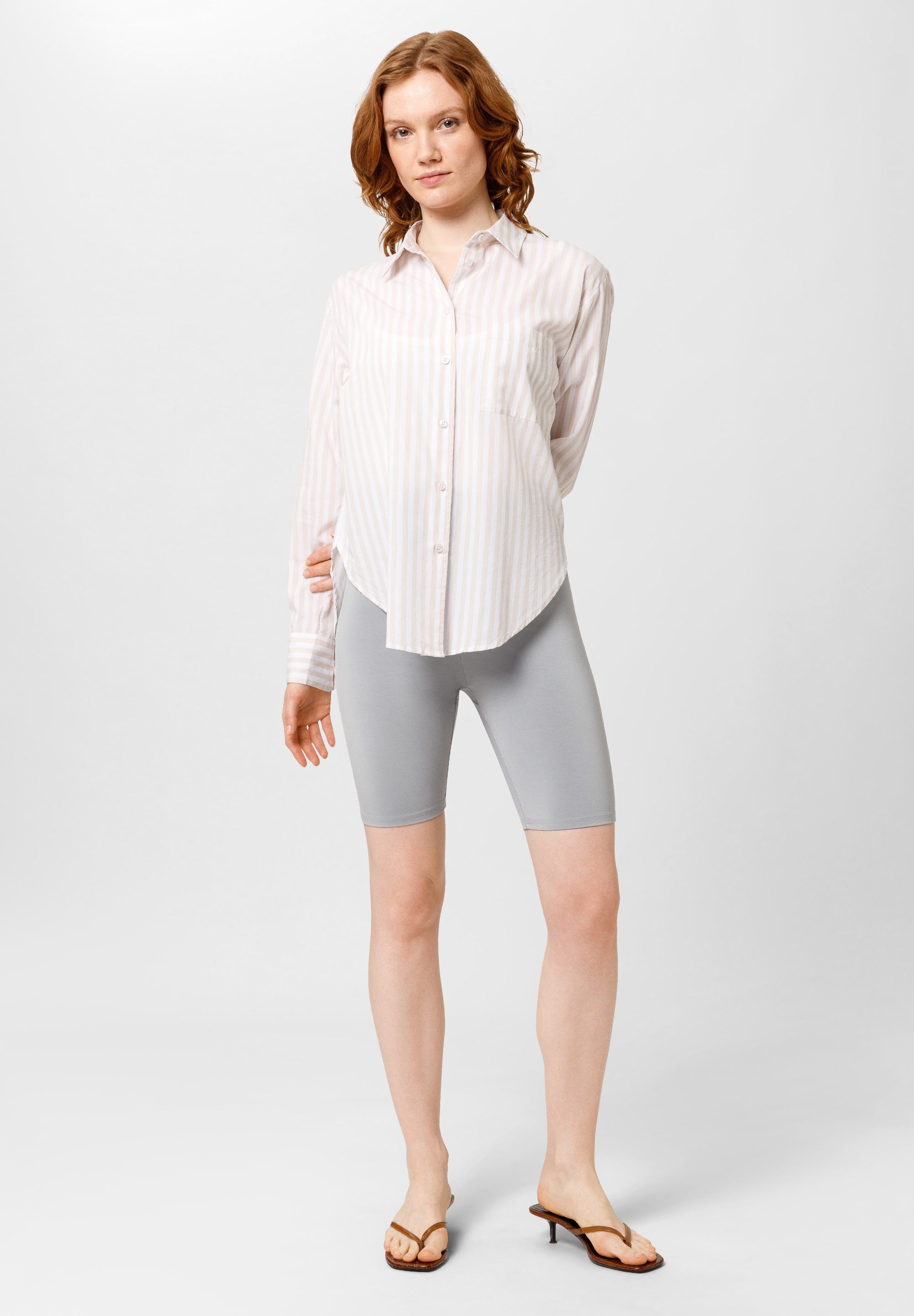Les Lunes Shorts LUNA Short Leggings stützende, superweiche Bambusviskose, breiter dehnbarer Taillenbund