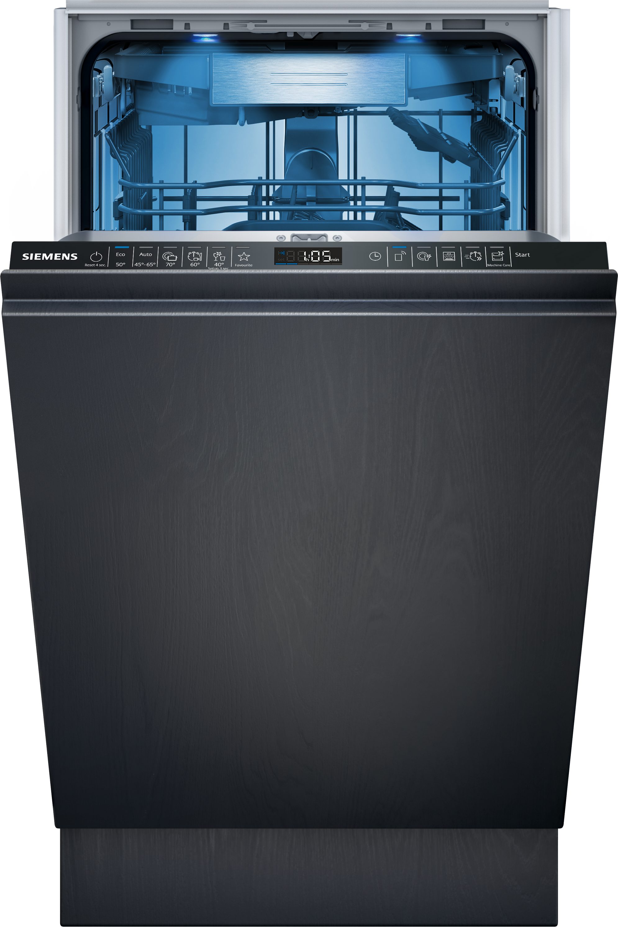 SIEMENS vollintegrierbarer Geschirrspüler iQ500 SR65ZX22ME, 10 Maßgedecke, Schnelle und clevere Reinigung dank varioSpeed Plus