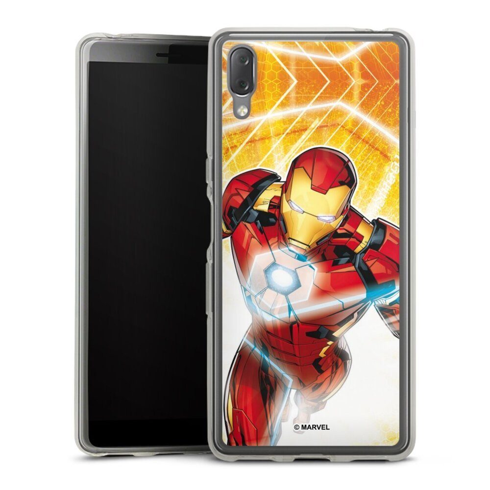 DeinDesign Handyhülle Iron Man on Fire, Sony Xperia L3 Silikon Hülle Bumper Case Handy Schutzhülle