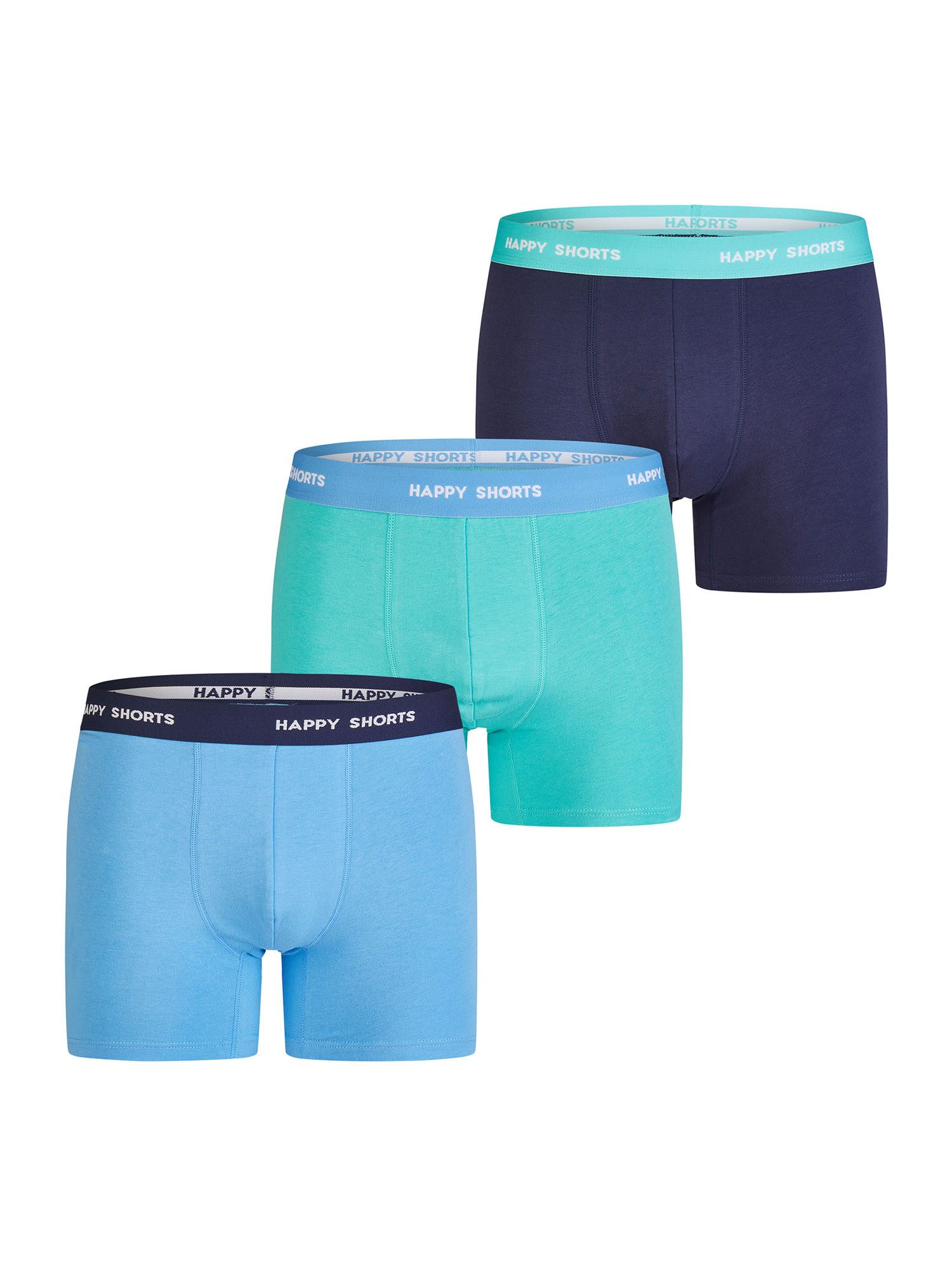 HAPPY SHORTS Retro Boxer Jersey (3-St) Boxershorts Trunks Männer