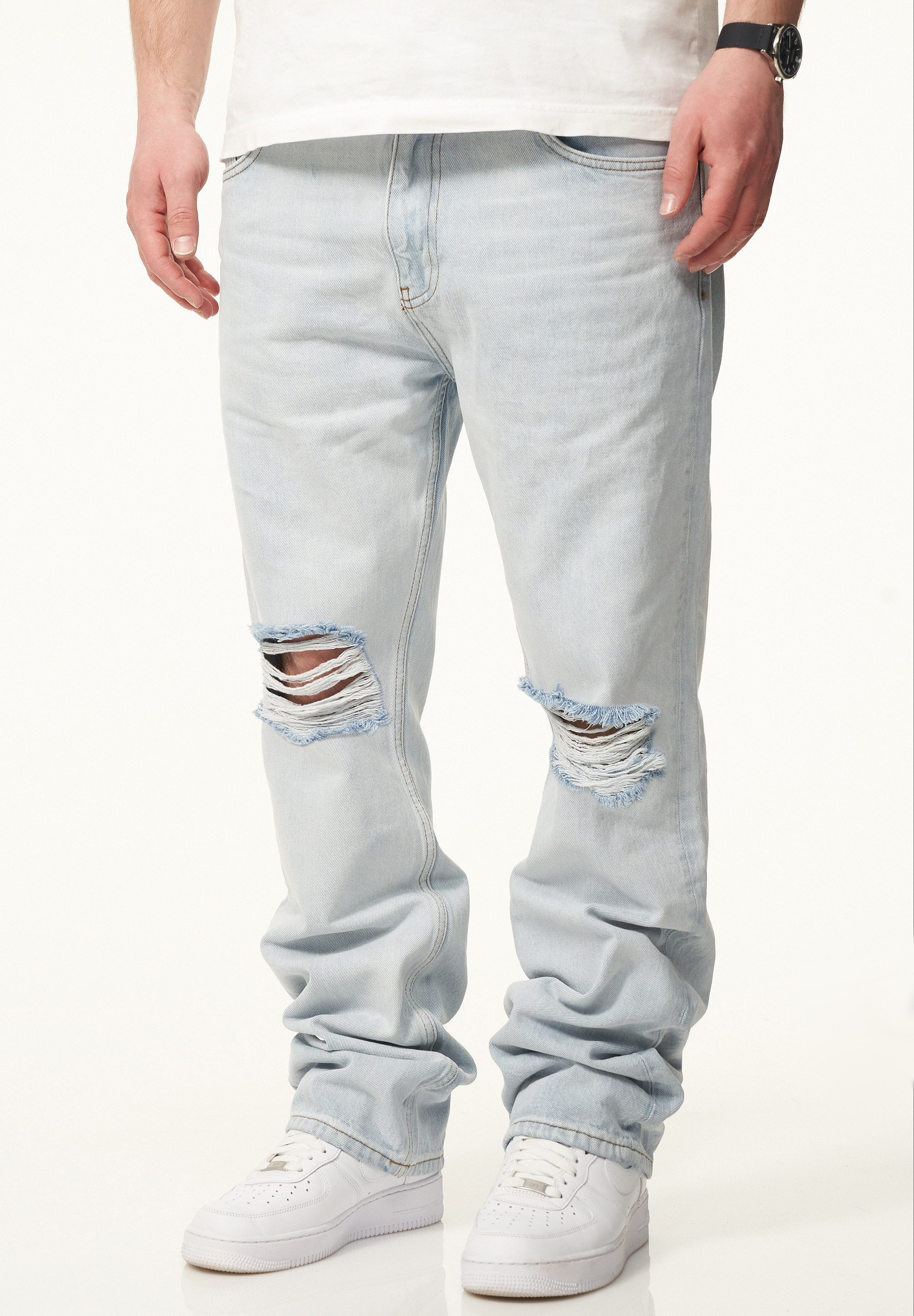 DAILY COTTON Straight-Jeans DCPARADERA Herren Lange Hose Jeans Ripped Strai günstig online kaufen