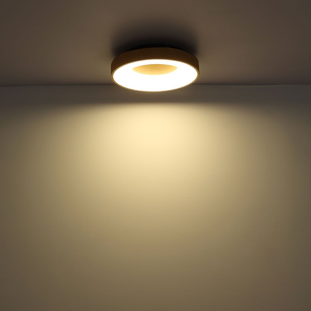 etc-shop LED Deckenleuchte, LED-Leuchtmittel D Deckenleuchte Esszimmerlampe fest dimmbar schwarz Kaltweiß, Tageslichtweiß, LED 60 Warmweiß, verbaut, Neutralweiß, cm Fernbedienung