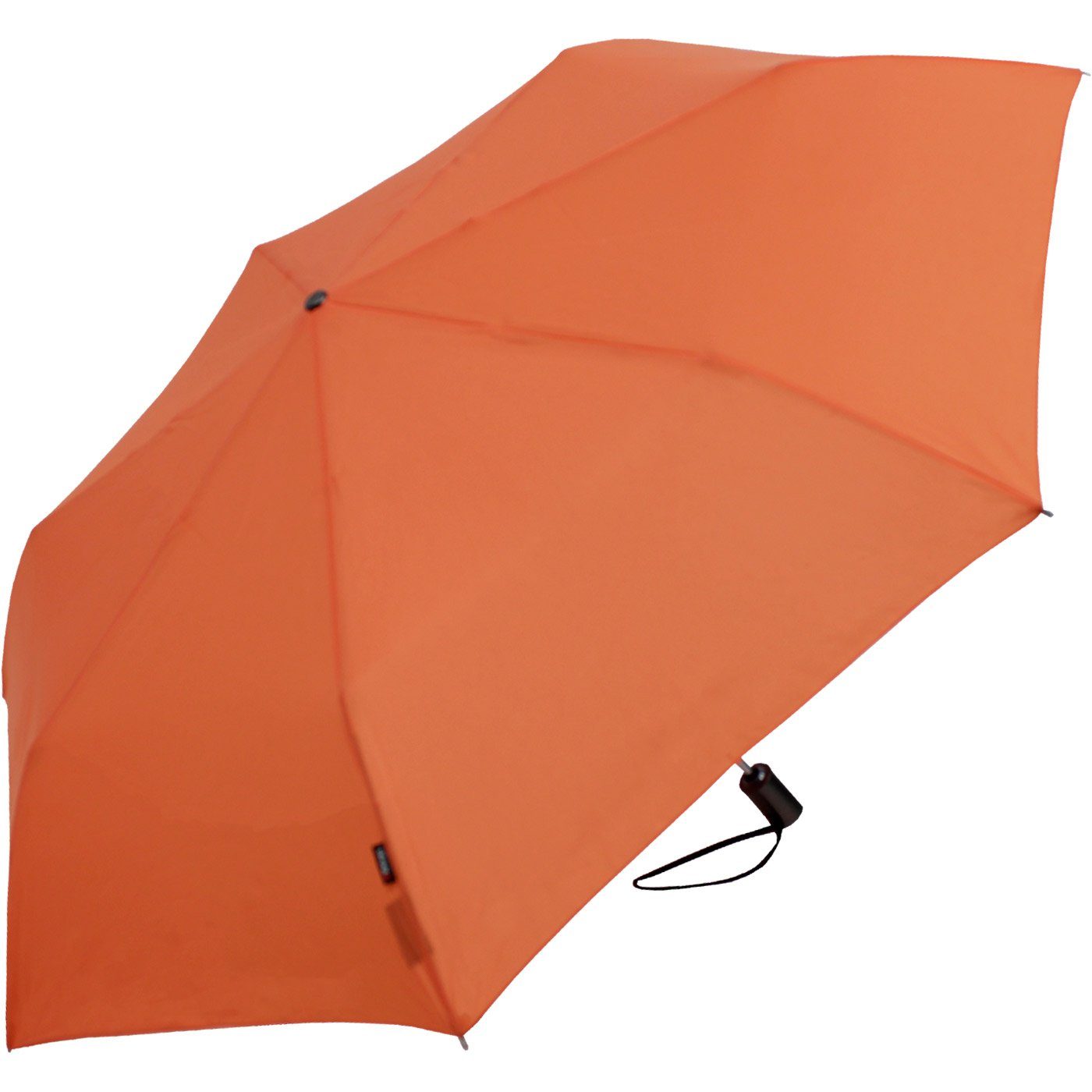 Knirps® in passt dabei, immer Tasche Auf-Zu Slim Duomatic klein Taschenregenschirm mit jede und Automatik, leicht