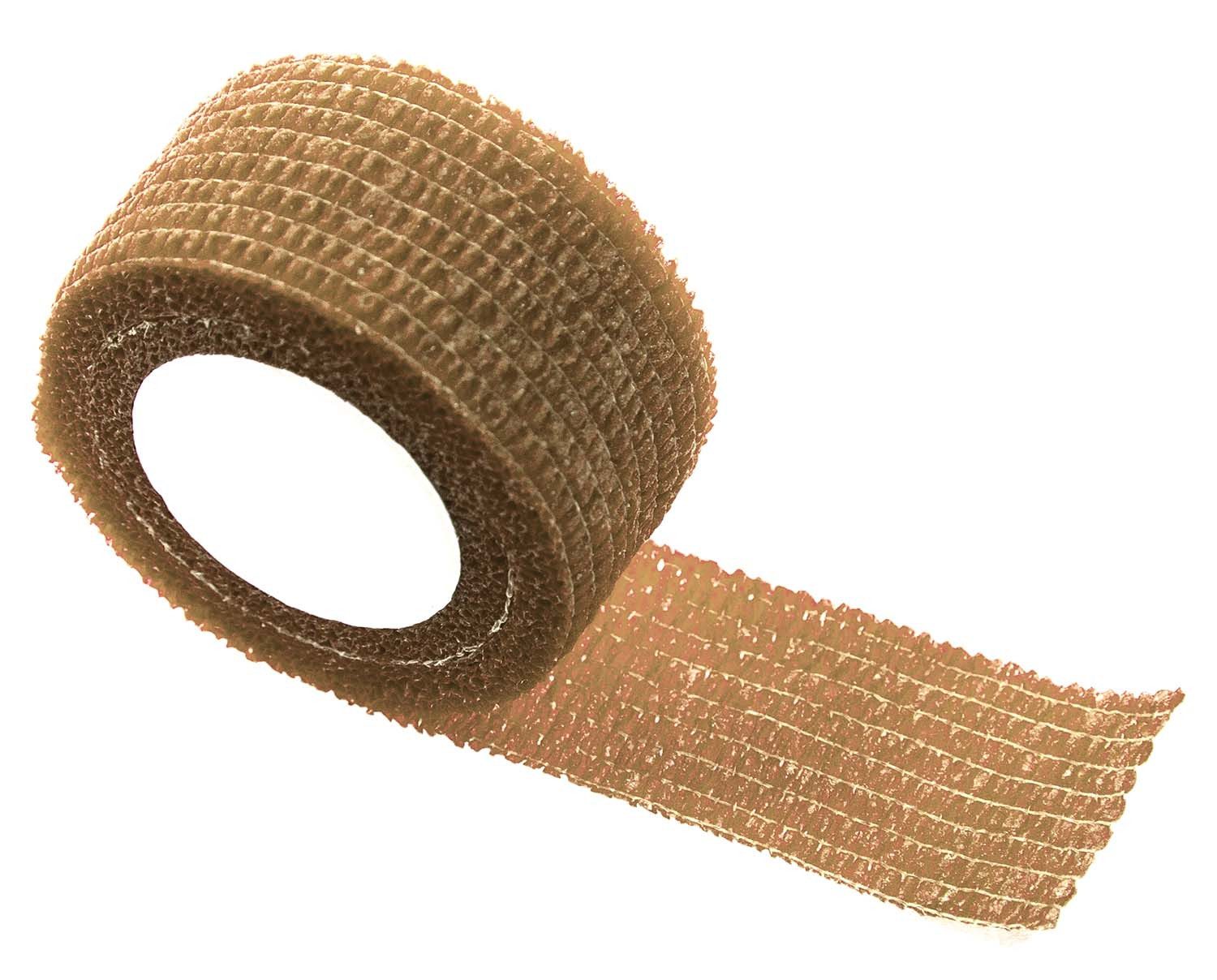 FIGO Bandage Selbsthaftende Bandage 2,5 cm x 4,5 m, beige (Rolle, 1-tlg., Fingerverband), Haftbandage Fixierbinde Bandage Verband Fingerpflaster Fingerverband