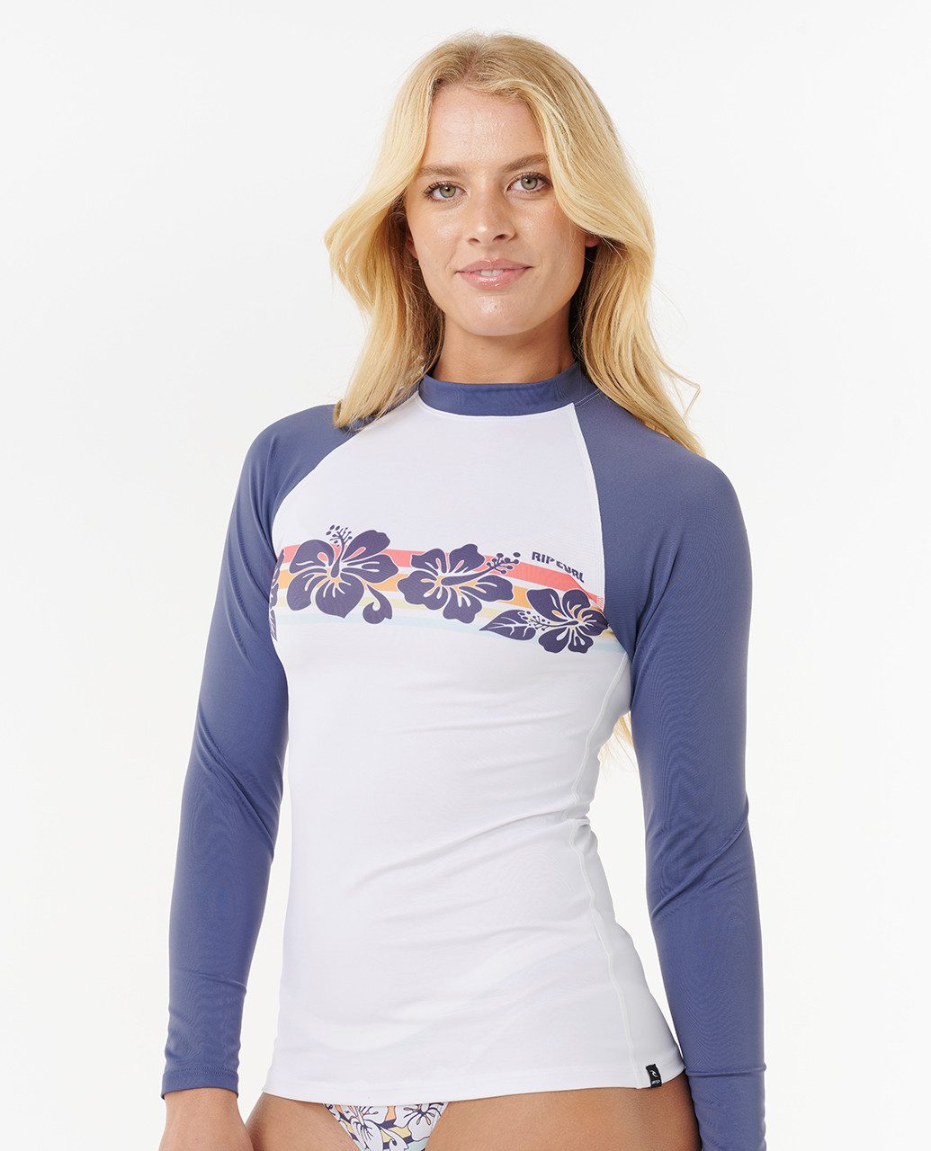 Rash Guard Waikiki Waves Langärmlige Shirt mit UV-Schutz