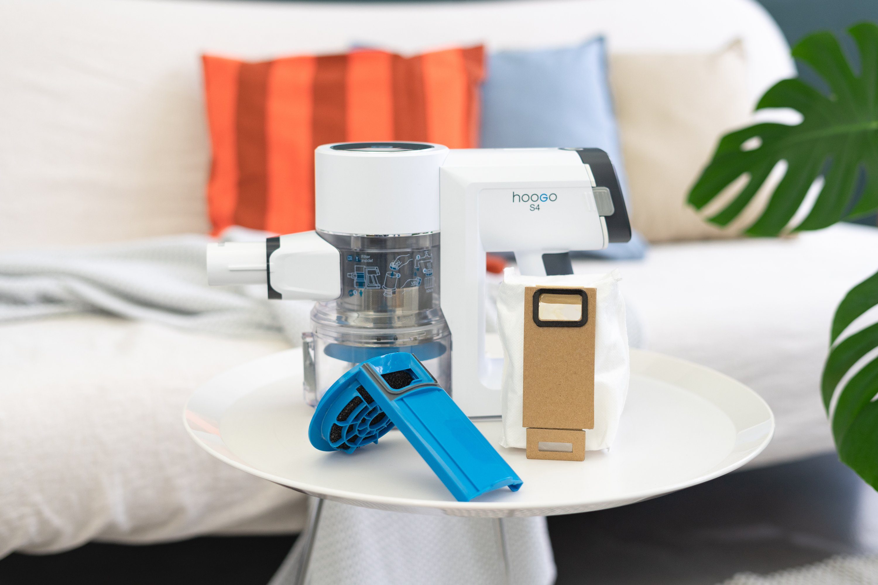 hoogo Staubsaugerbeutel SC402099, passend für hoogo S4 und S5+ Akku-Staubsauger, Nimmt Schmutz, Milben, Pollen oder andere Allergene zuverlässig auf.