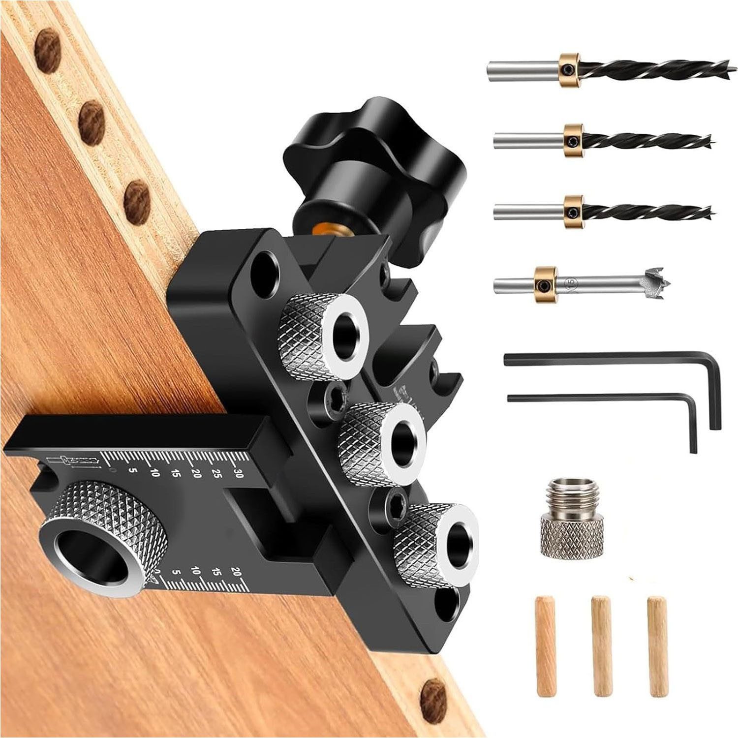 Refttenw Bohrersatz 3-in-1 Bohrschablone 8/10/15mm Bohrschablone mit Positi günstig online kaufen