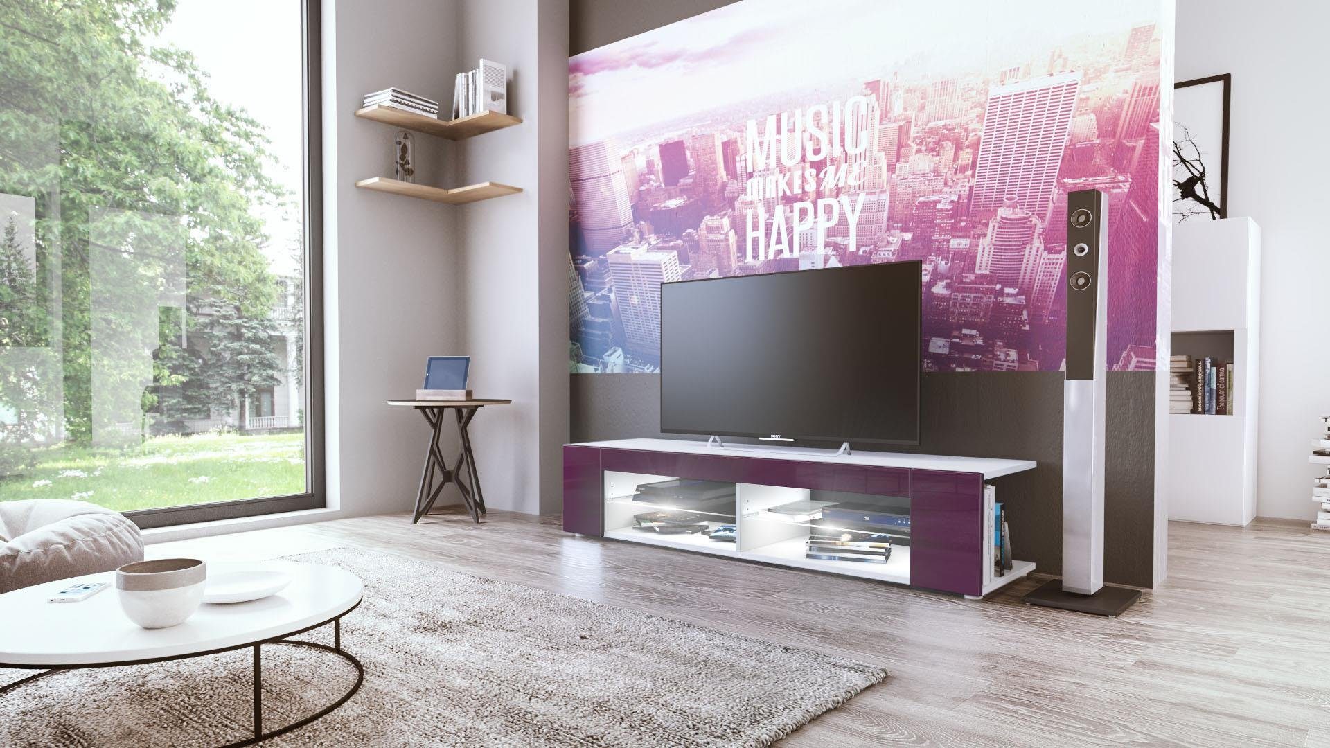 Vladon Lowboard Movie (TV-Kommode, mit 4 günstig online kaufen
