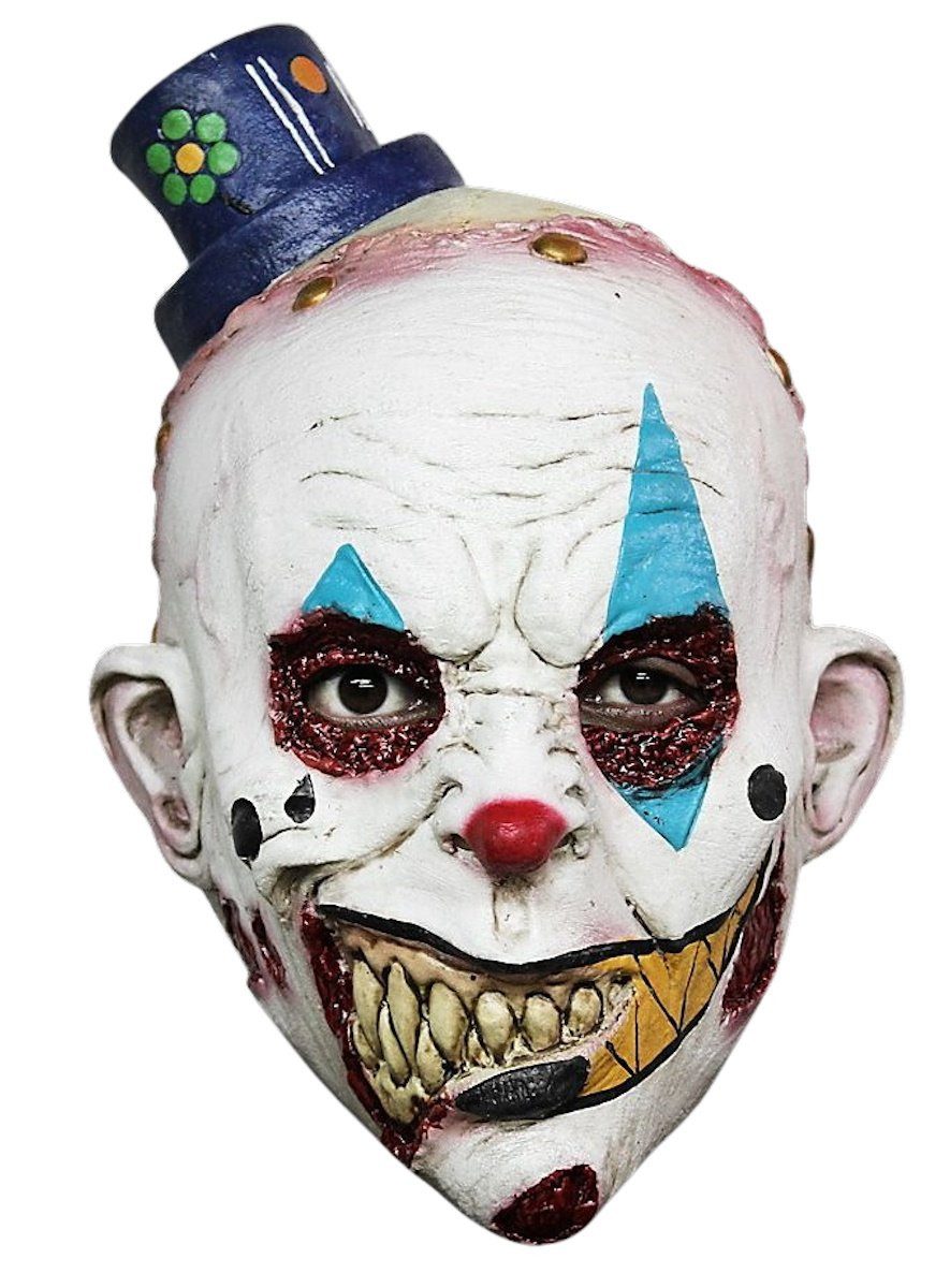 Verkleidungsmaske Clown Grinsekopf Kindermaske