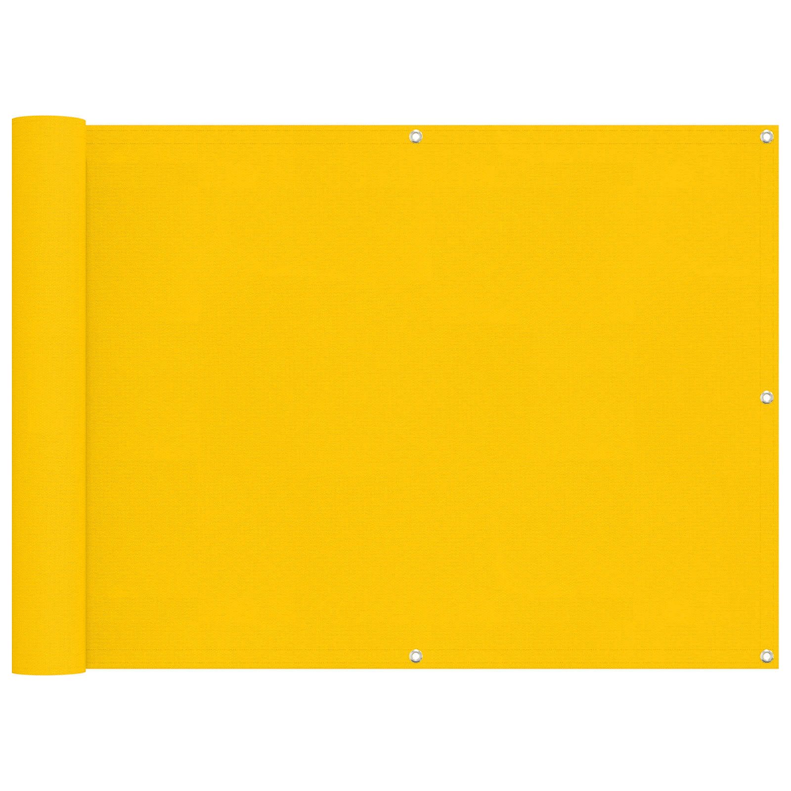 vidaXL Balkonsichtschutz Balkonsichtschutz Gelb 75 x 200 cm (1-St)