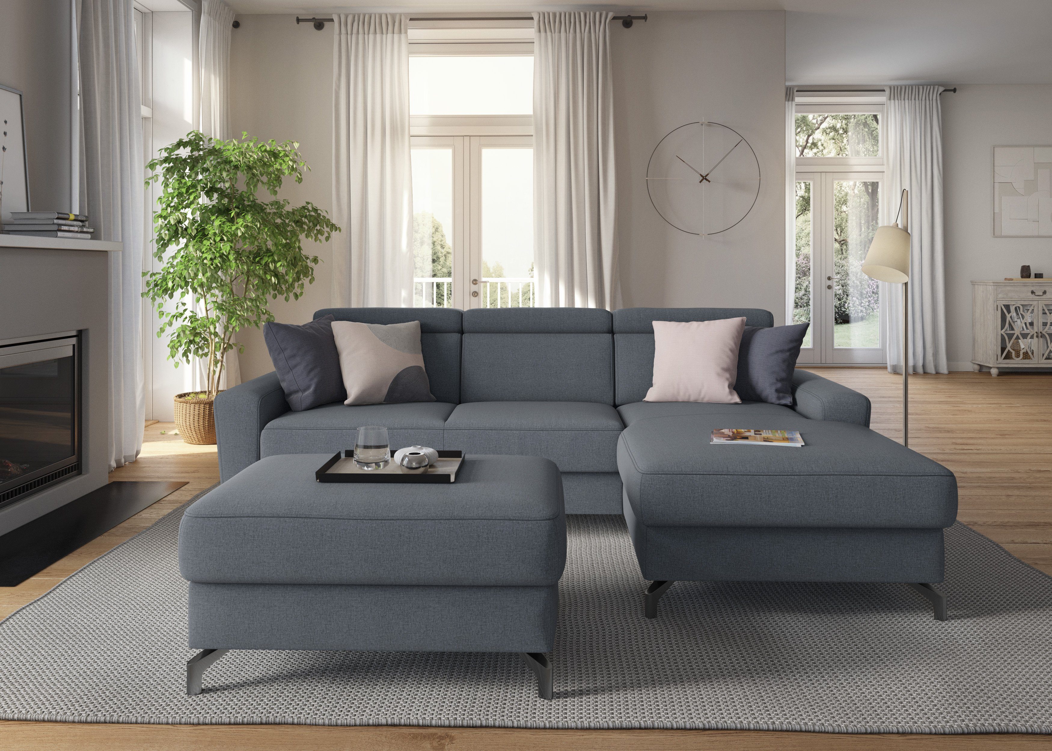 sit&more Ecksofa Scarlett L-Form, inklusive Kopfteilverstellung, günstig online kaufen
