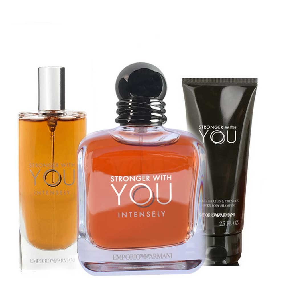 Giorgio Armani Duft-Set Stronger With You Intensely, 3-tlg.