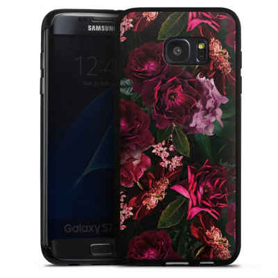 DeinDesign Handyhülle »Rose Blumen Blume Dark Red and Pink Flowers«, Samsung Galaxy S7 Edge Silikon Hülle Bumper Case Handy Schutzhülle