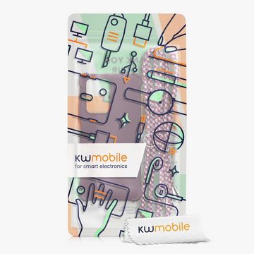 kwmobile Handyhülle Hülle für Xiaomi 11T / 11T Pro, mit Metall Kette zum Umhängen - Silikon Handy Cover Case Schutzhülle