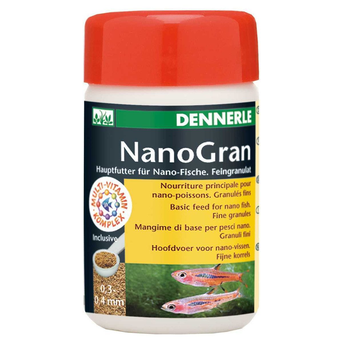 DENNERLE Nano Gran Hauptfutter für Nano-Fische 100 ml, Trockenfutter für: Fische