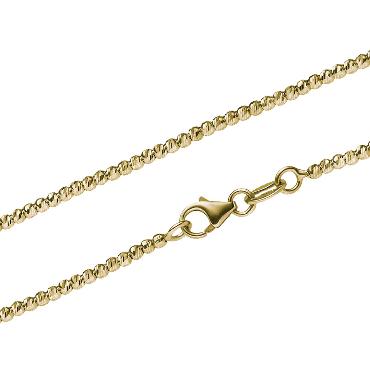 Goldkette Goldkette Kugelkette Armkette 1,8 mm 19 cm 585 - 14 Karat Gold