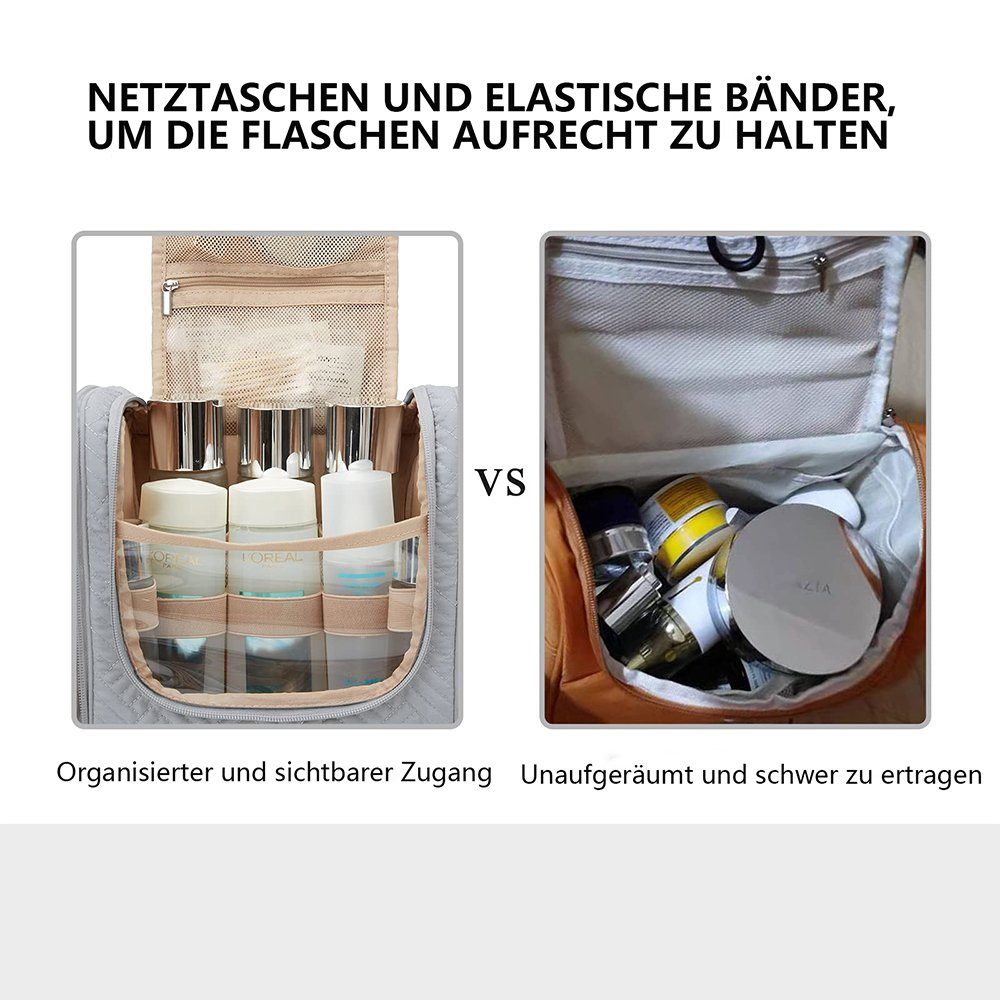Aufhängen, Kulturtasche Grau Organizer Haken Reise Organizer Kulturtasche zur mit zum GelldG