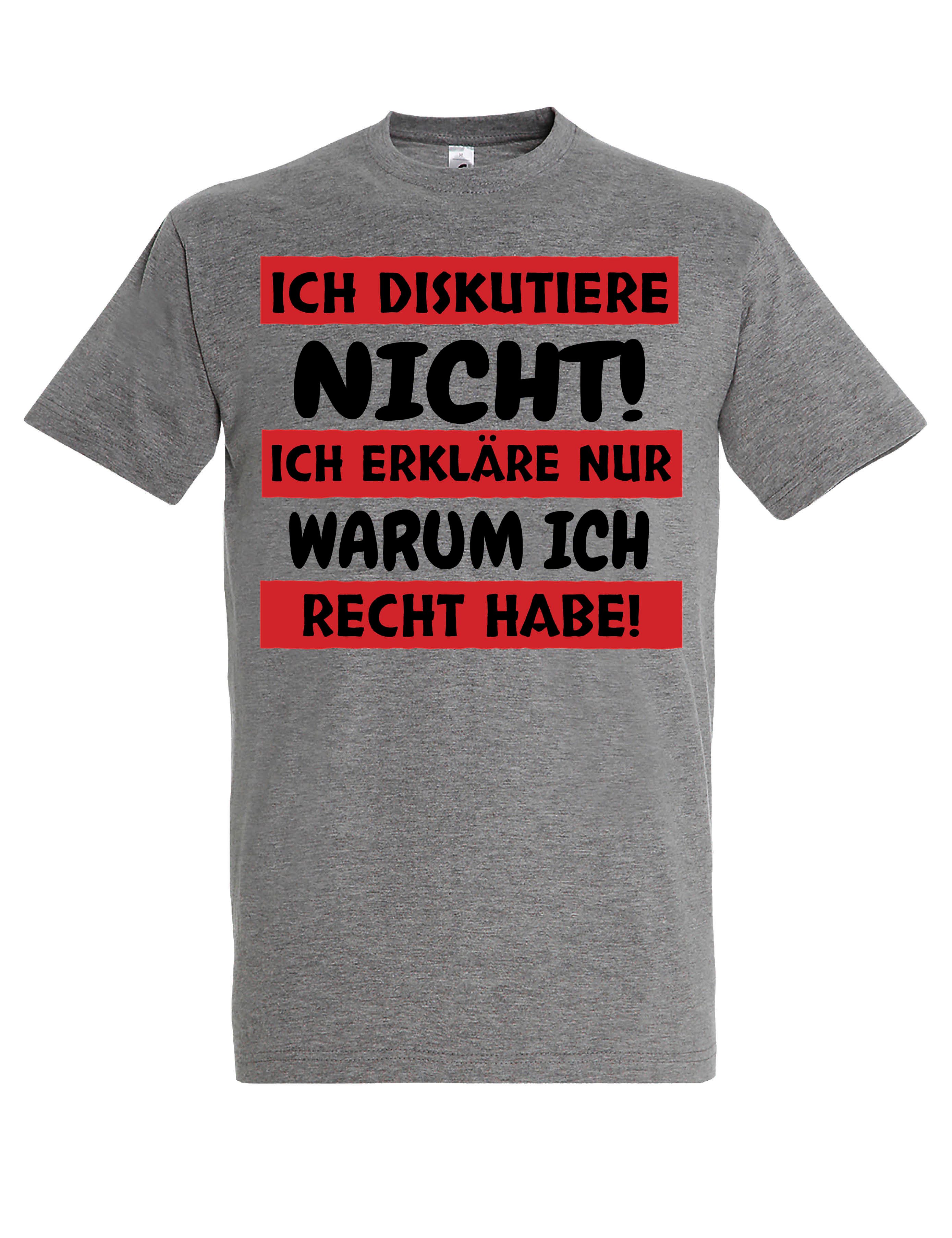 Youth Designz T-Shirt "Ich diskutiere nicht" günstig online kaufen