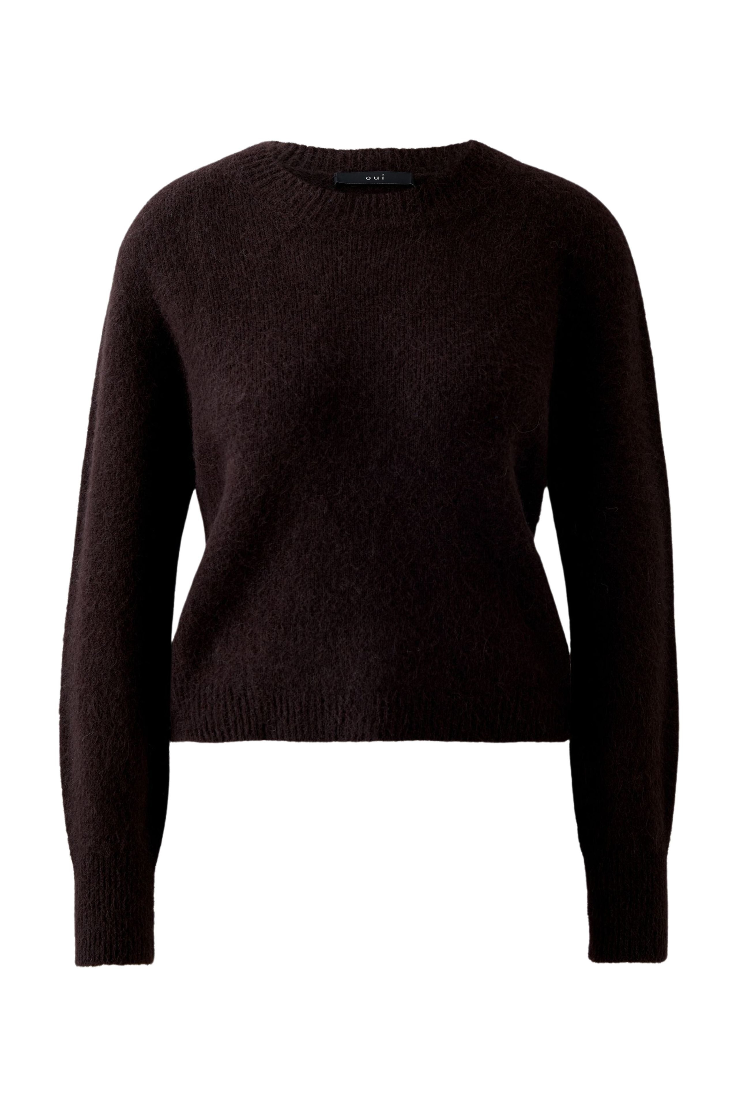 Strickpullover Oui Damen Pullover - ganache