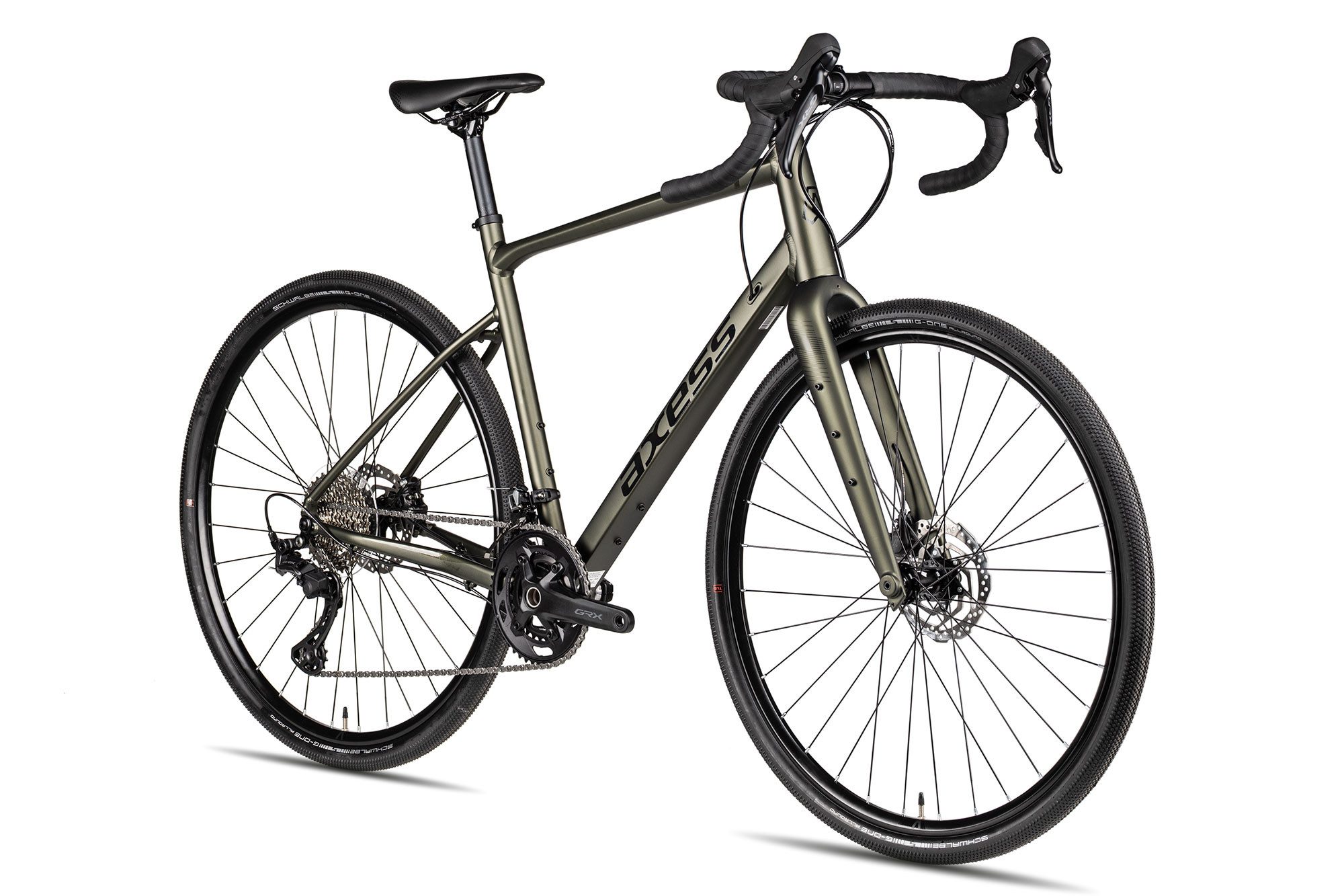 Axess Gravelbike CREED PRO, 24 Gang, Kettenschaltung, hydraulische Scheibenbremse grün