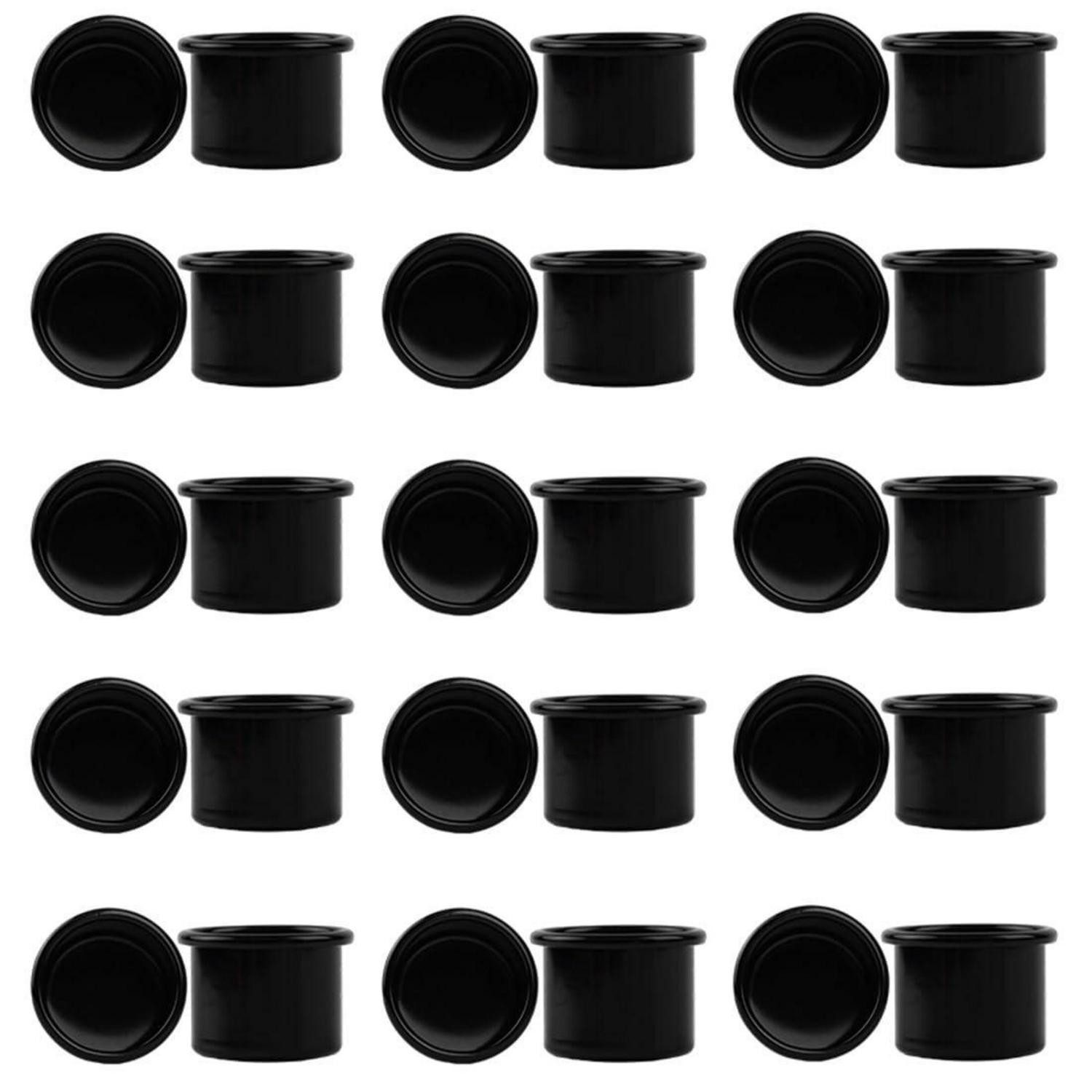 LuxusKollektion Kerzentülle Kerzenhalter Schwarz Metall 30Stk Klein (30 St)