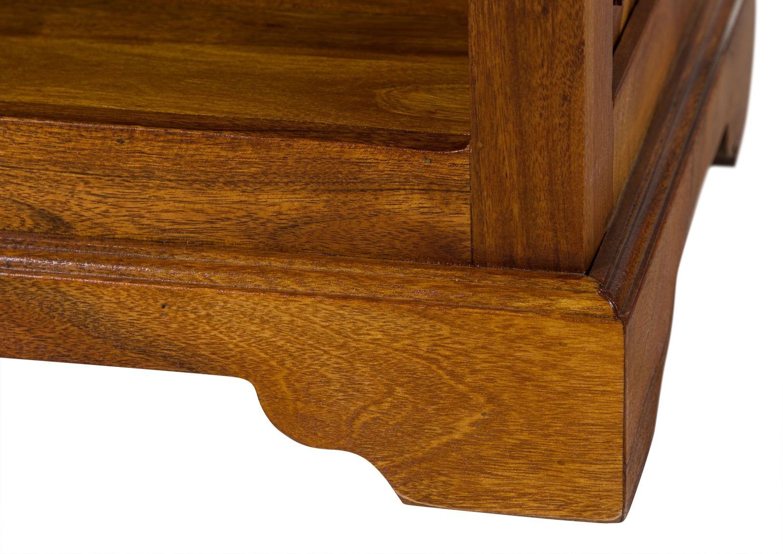 Massivmoebel24 Bücherregal OXFORD, 1-tlg., Regal Akazie 54x44x195 honig lackiert OXFORD #0441