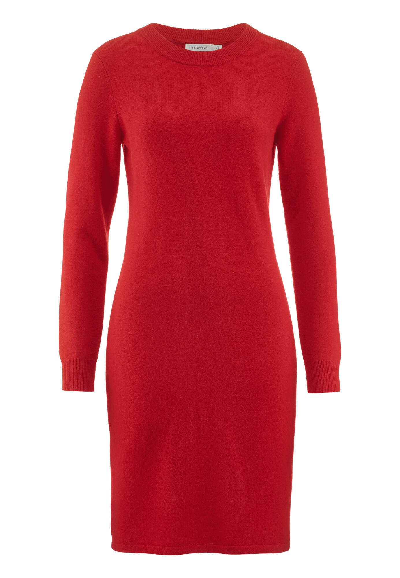 Strickkleid aus weicher Schurwolle mit Kaschmir