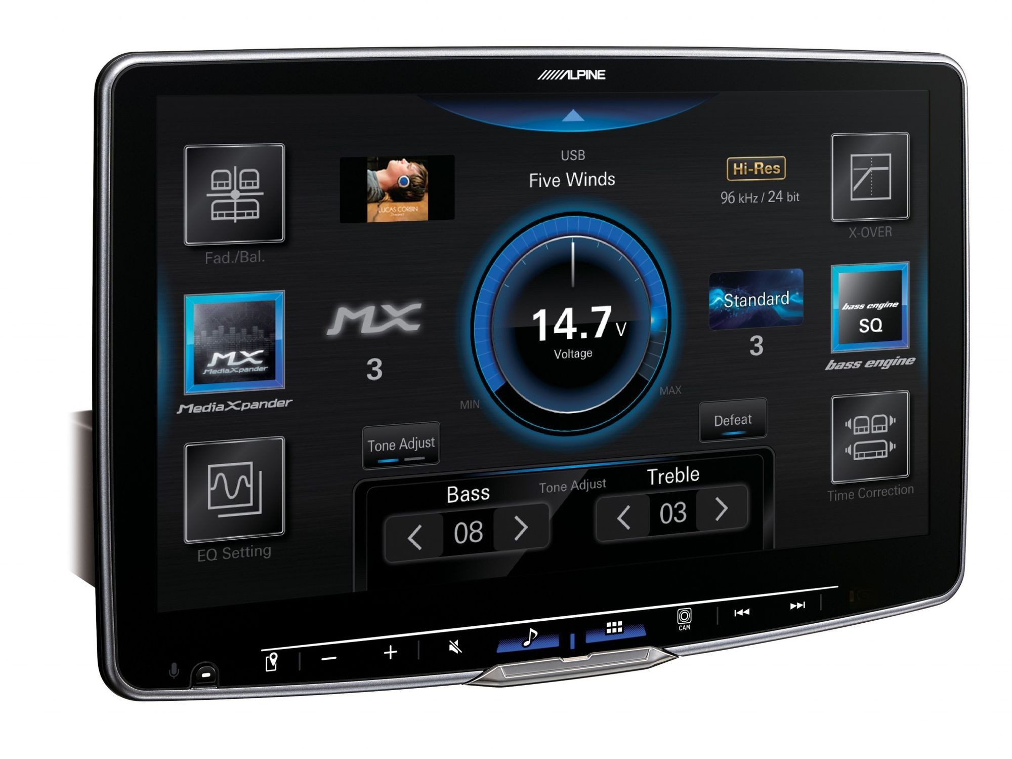ALPINE ILX-F115D Halo 11 11 Zoll Media Autoradio mit DAB+ Autoradio (RDS, AM/FM Radio, Animiertes Display, Freisprecheinrichtung, 1 DIN)