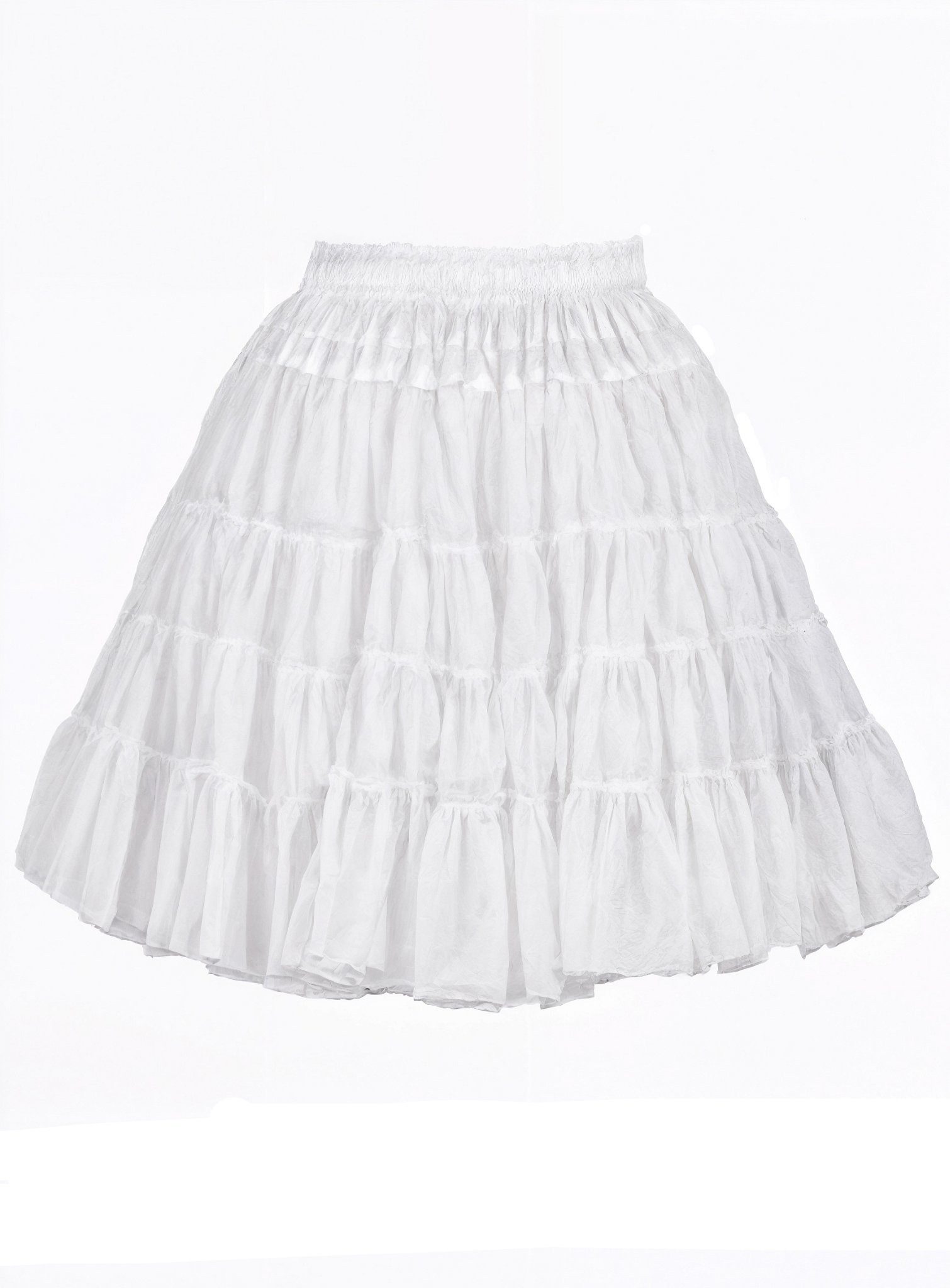 thetru Kostüm Petticoat Deluxe weiß 2-lagig, Mittellanger Unterrock in zwei günstig online kaufen
