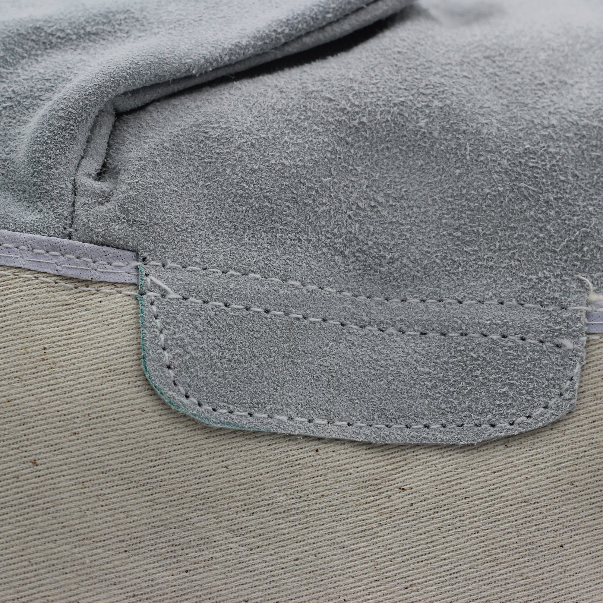 GUARD 5 Leder-Arbeitshandschuhe 3/5/12 Paar Bau- und Gartenhandschuhe BULLKRAFT I (Art.11707G) (3-St) Rindspaltleder mit reißfester Canvas Stulpe