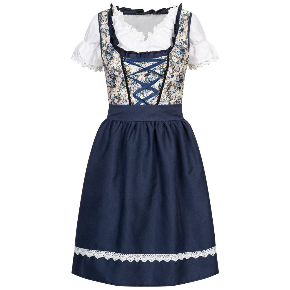 MIESEPETER Trachten-Kostüm, Kostüm-Set bestehend aus Bluse, Kleid und Schürze