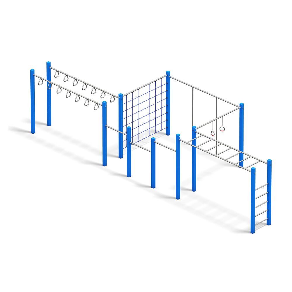 Playparc Klettergerüst Kletteranlage Waldred II, Ideal für Schulhöfe geeignet