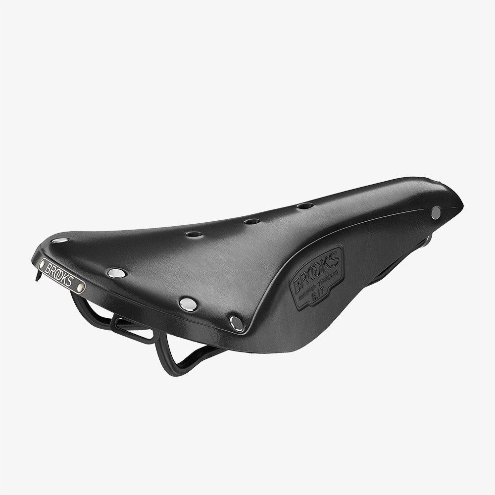Brooks Fahrradsattel Brooks Leder Fahrradsattel B17 Retro Herren Schwarz