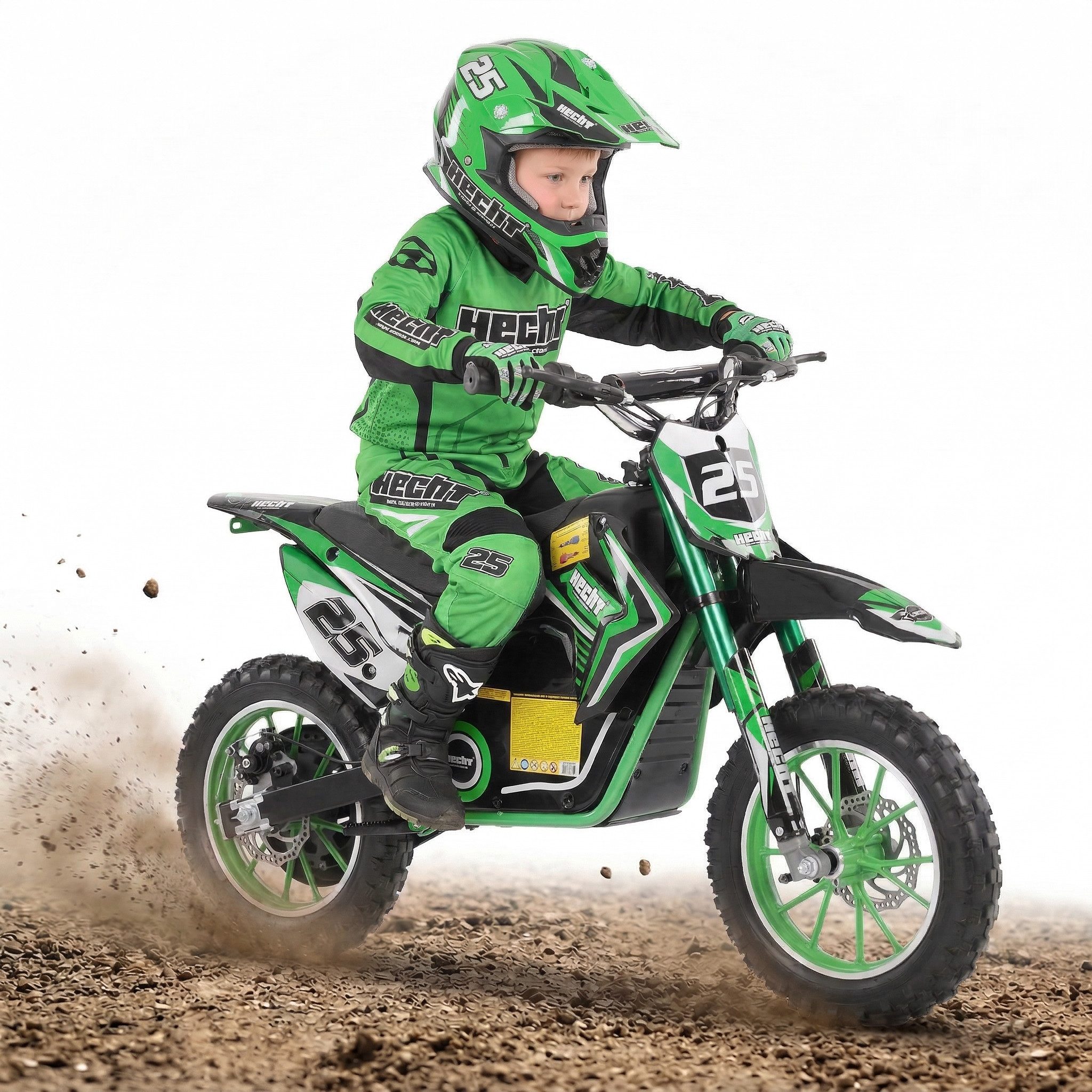 Hecht Elektro-Kindermotorrad Pocketbike 500W bis 25 km/h 36V 8Ah Akku, Belastbarkeit 75 kg, Scheibenbremsen