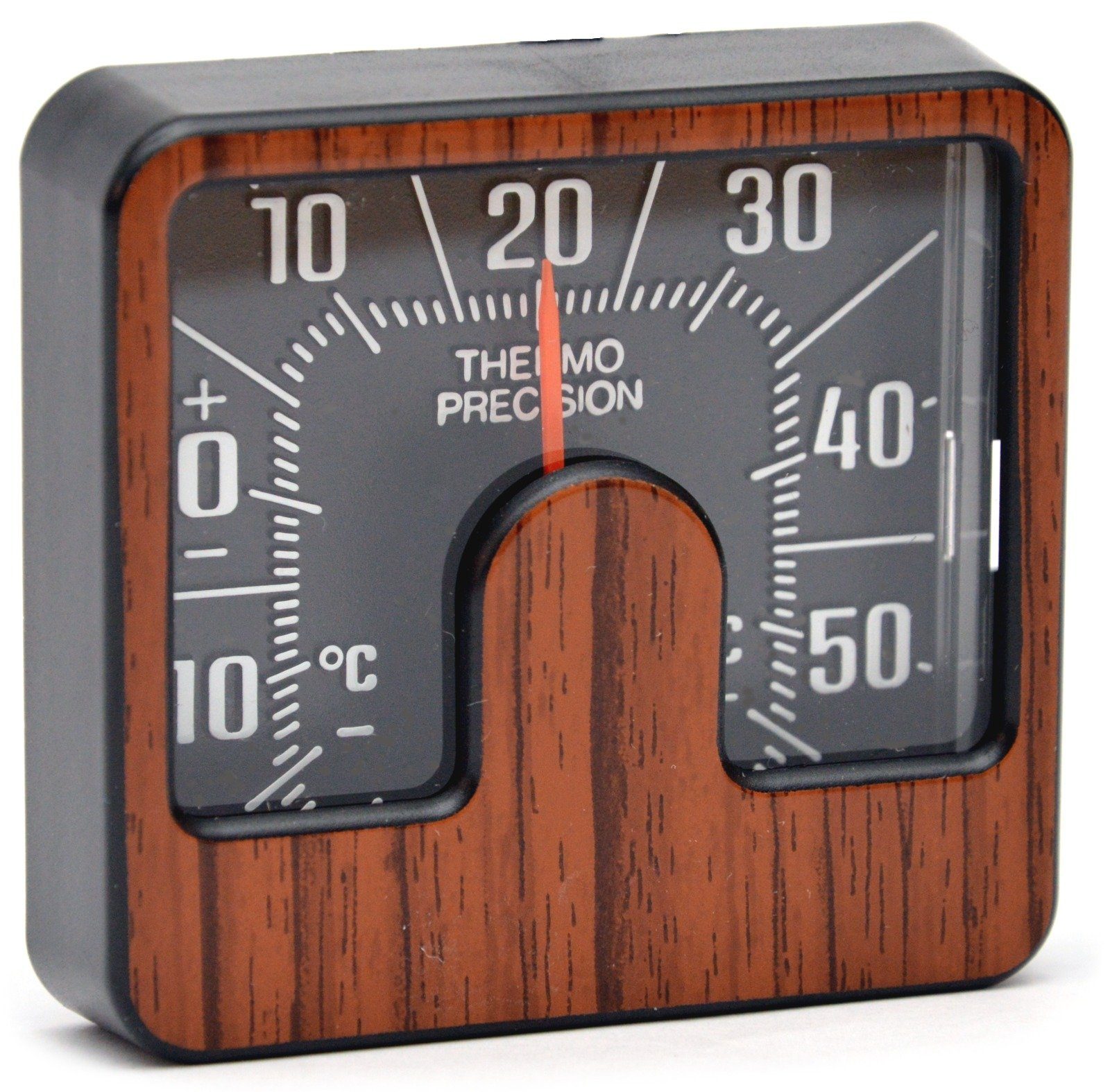 Raumthermometer Historisches Reliefskala Bimetall Thermometer aus 1975 justierbar