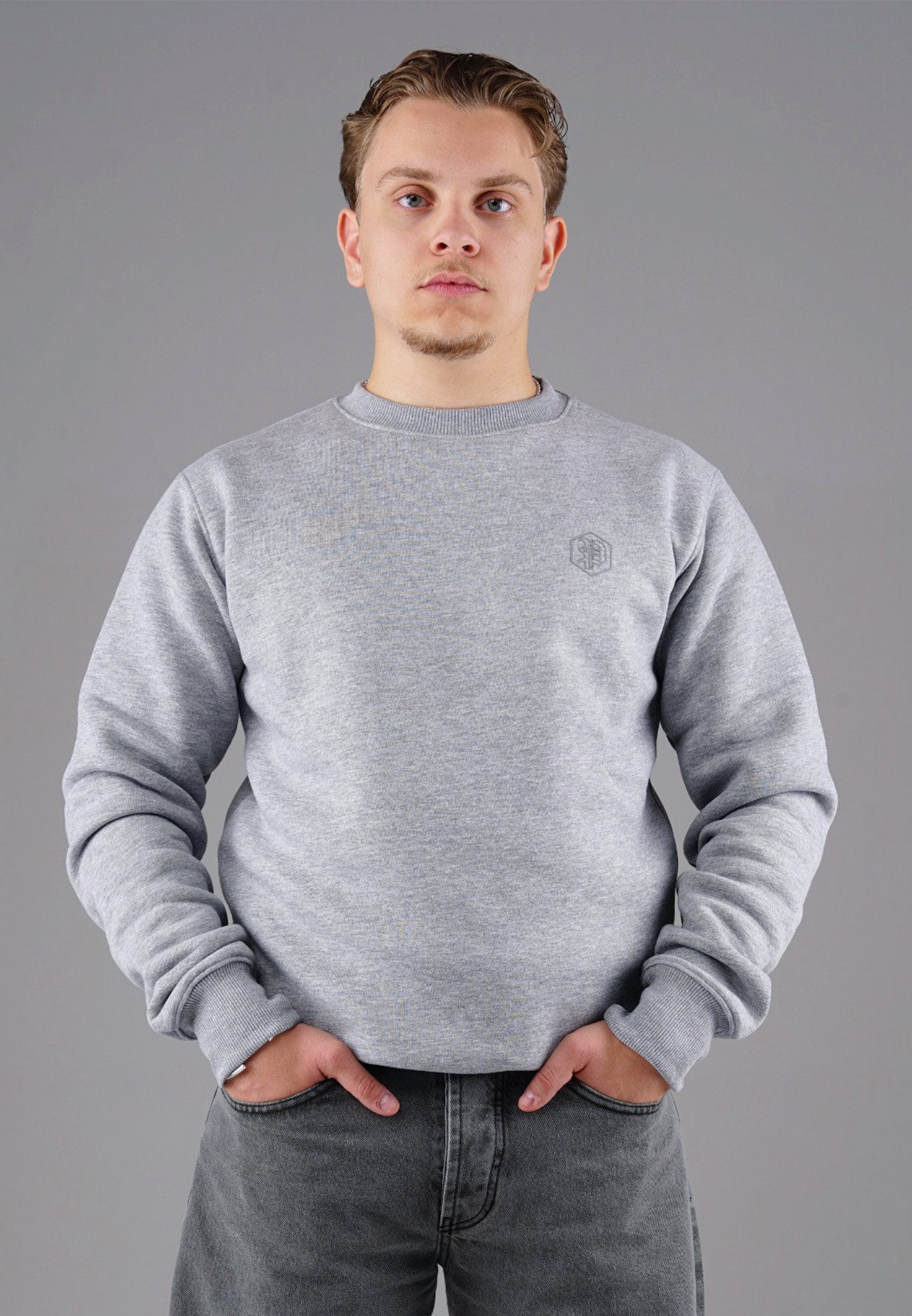 PICALDI Jeans Sweatshirt Hustle (1-tlg) Mit Rundhalsausschnitt