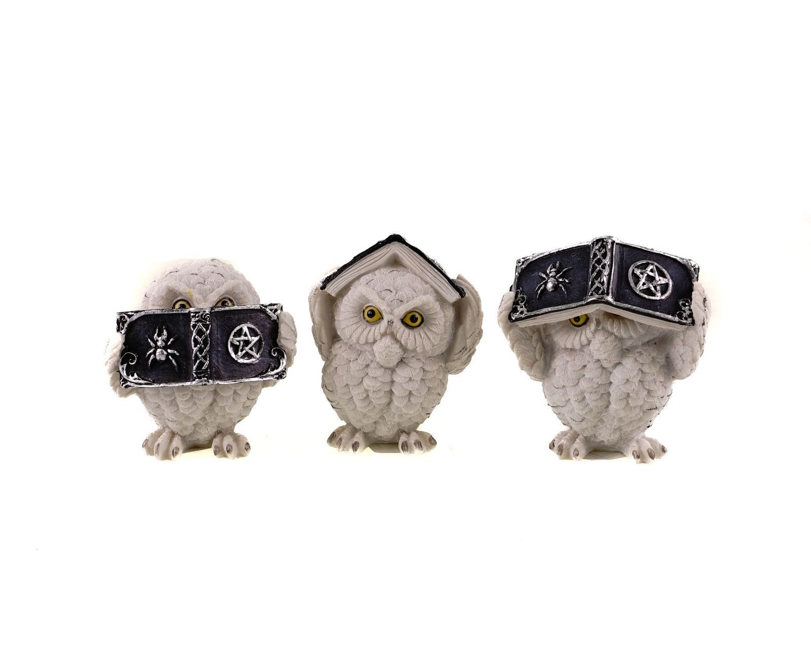 Kremers Schatzkiste Dekofigur 3er Set Dekofiguren Eulen Nichts Hören Sehen günstig online kaufen