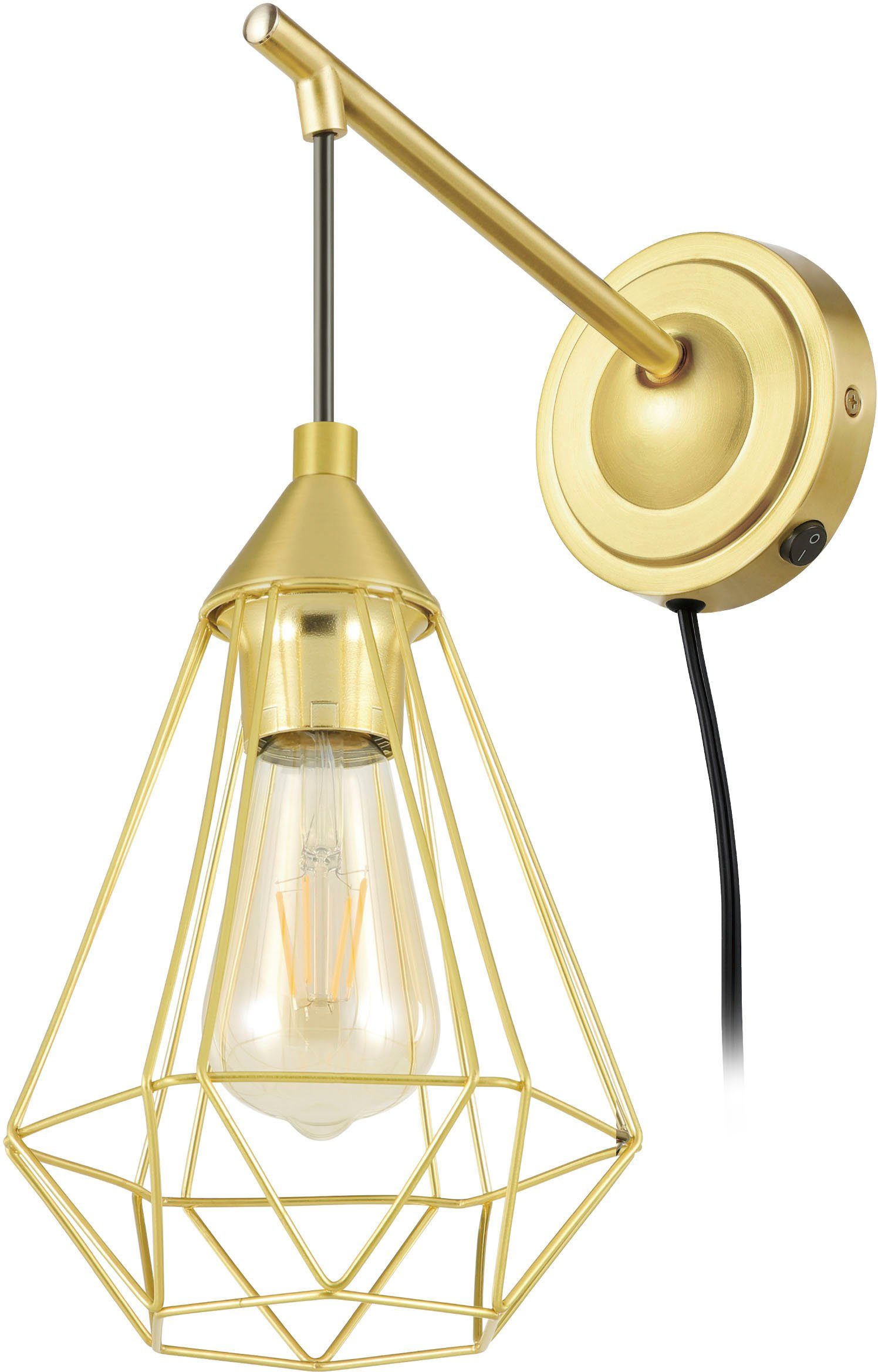 Flurlampe, Leuchtmittel, Wandbeleuchtung Fassung Wandleuchte, Deckenleuchte E27 EGLO ohne wechselbar, Wohnzimmerlampe, TARBES, Leuchtmittel