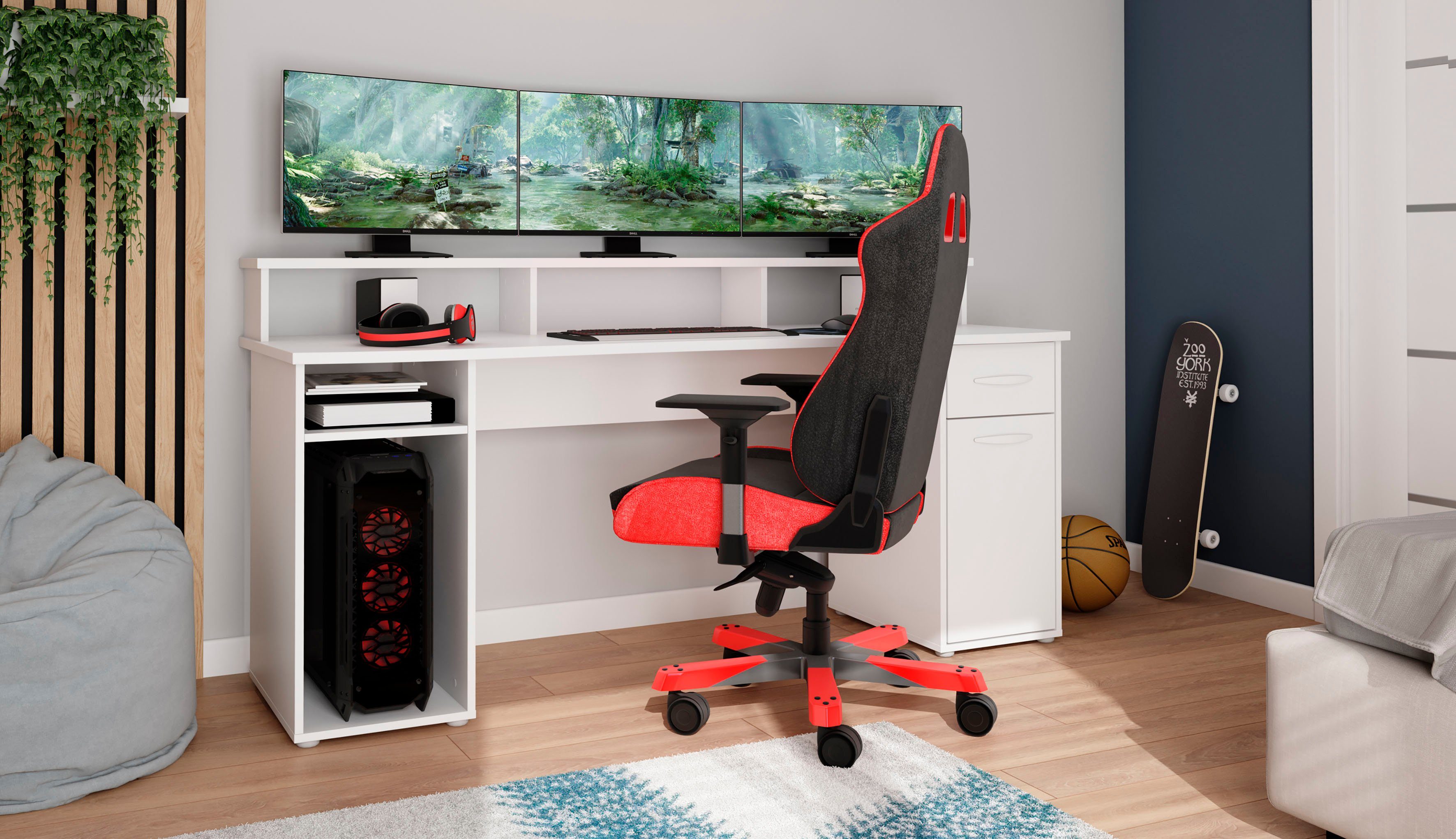 byLIVING Gamingtisch Fantastic, mit Aufsatz, Breite 180 cm – Bild 4 von 5