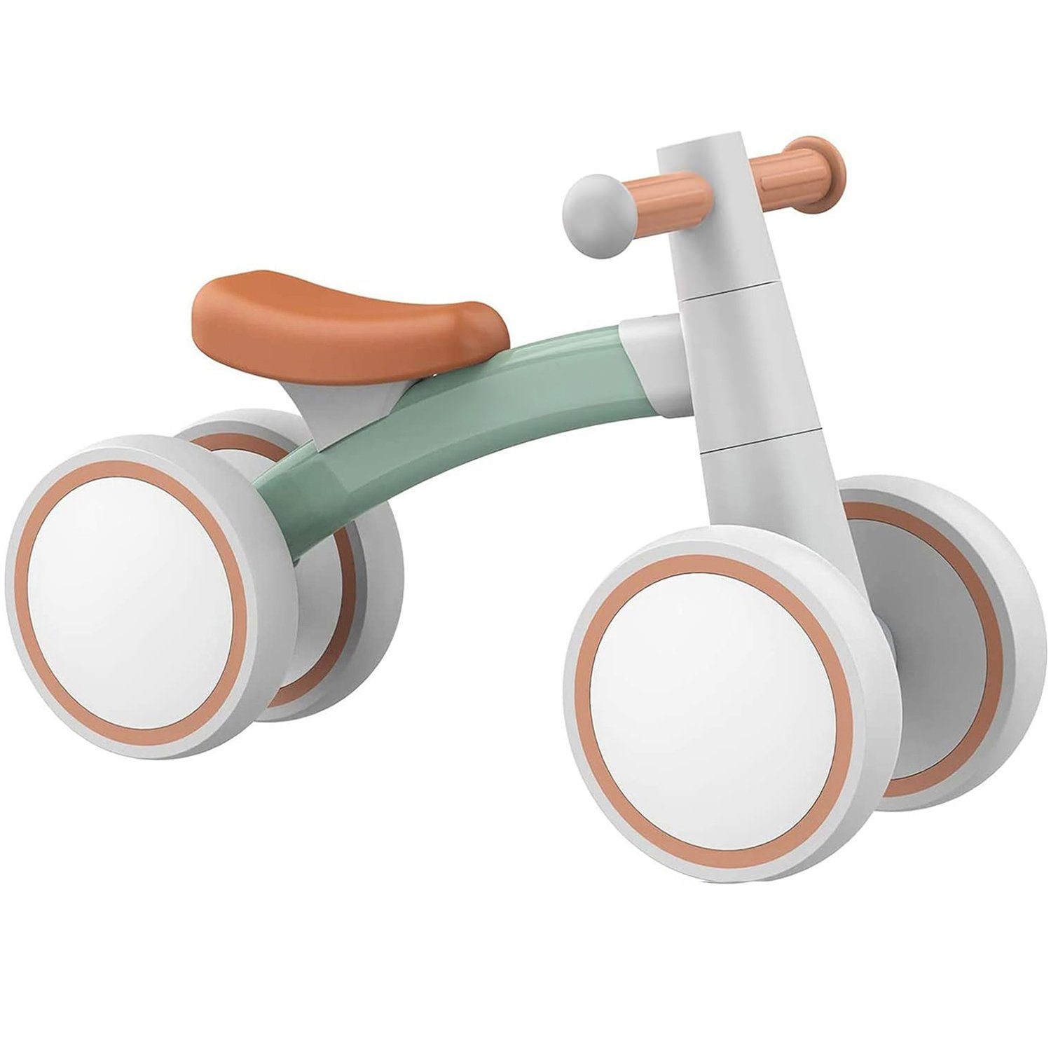 Vicbuy Laufrad Kinderlaufrad für 1-3 Jahre, 4 Räder Lauflernrad Spielzeug  Baby-Lauffahrrad ohne Pedal, Rutscherauto, 6,7 Zoll, Rutschrad für Jungen  und Mädchen, Aluminiumlegierung