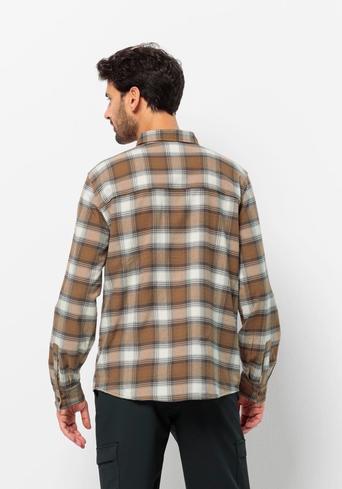 SHIRT Jack WANDERWEG Flanellhemd Wolfskin chipmunk M