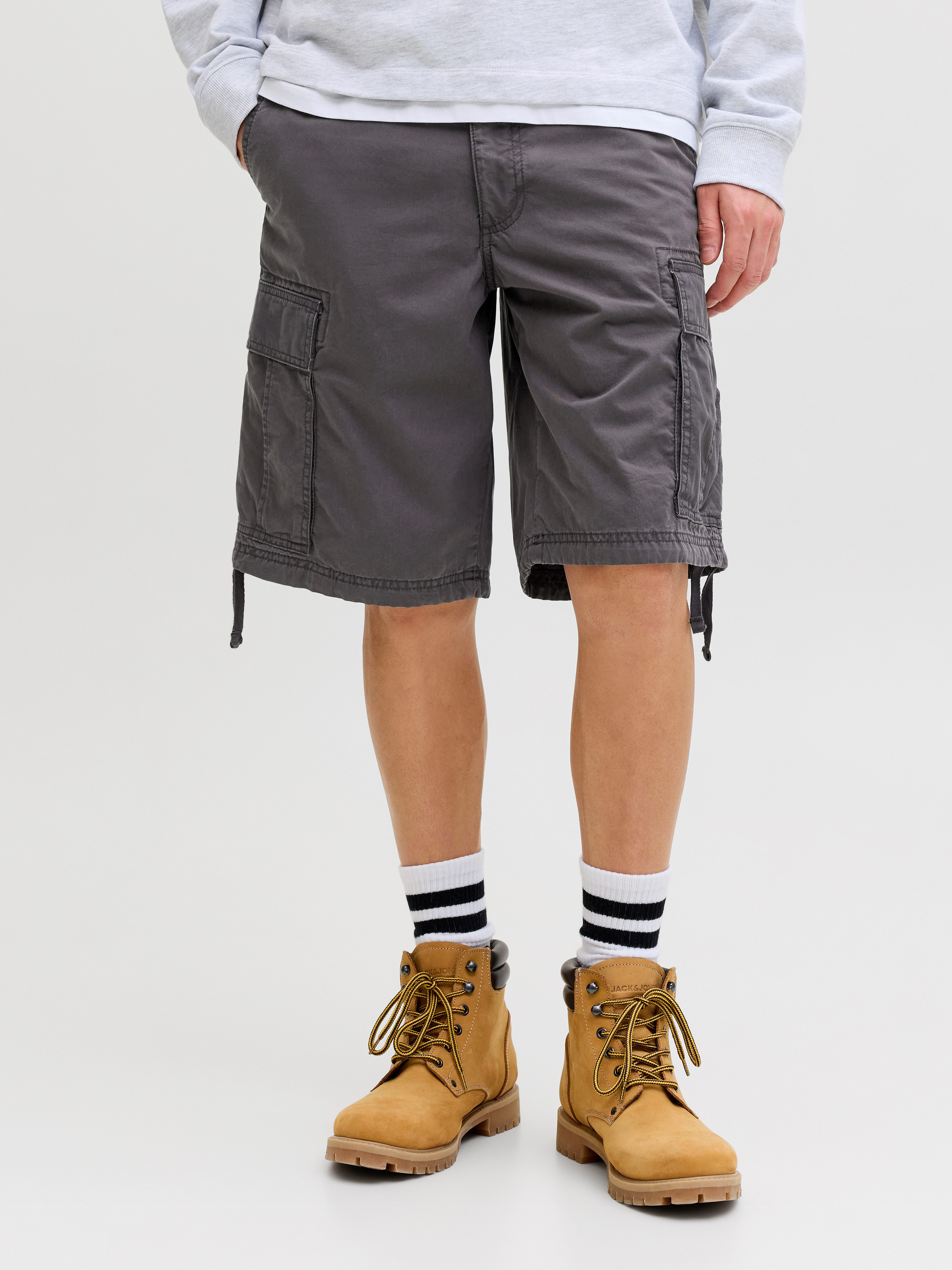 Jack & Jones Cargohose JPSTCOLE FRANK CARGO SHORT MID SN mit Seitentaschen