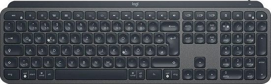 Logitech »MX Keys Plus Advanced - GRAPHITE« Tastatur (Nummernblock)