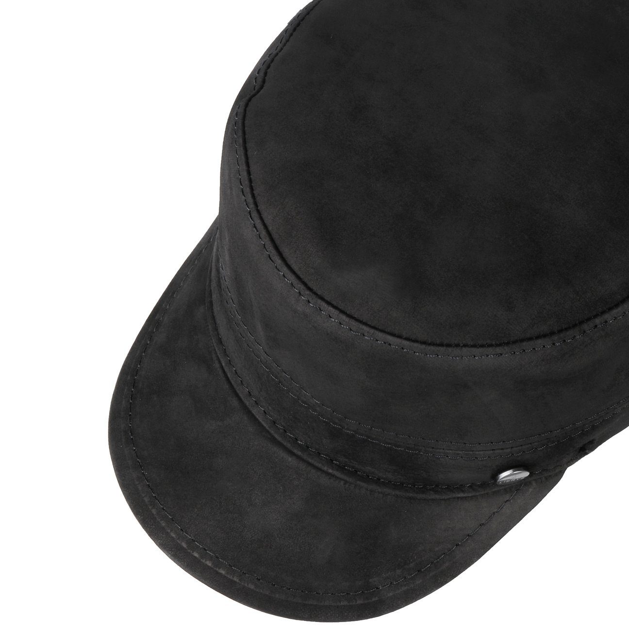 Lierys Army Cap (1-St) Ledercap mit Schirm, Made in Italy günstig online kaufen