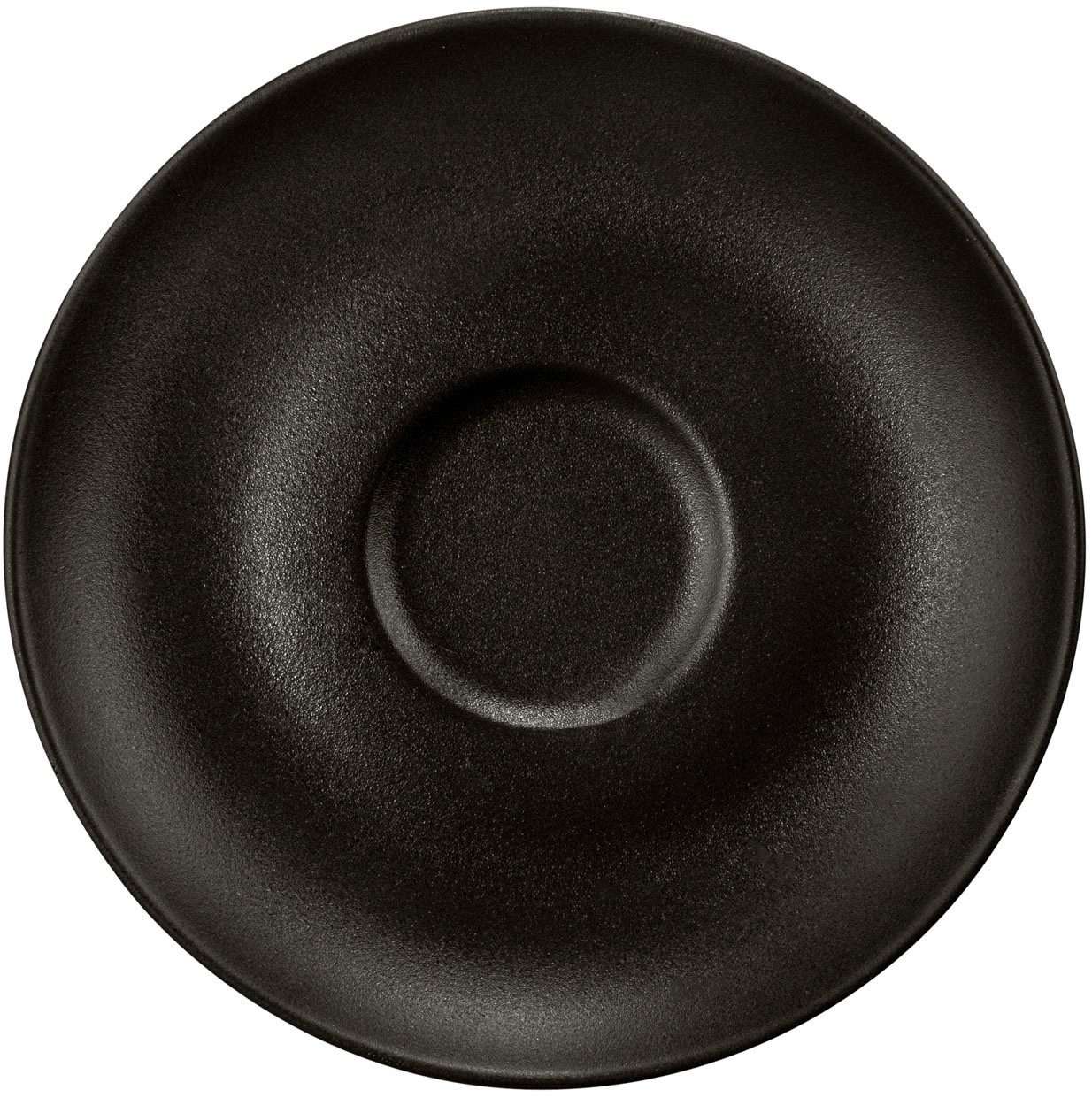 Seltmann Weiden Untertasse Liberty - Velvet Black, (1 St), Espressountertasse 12 cm