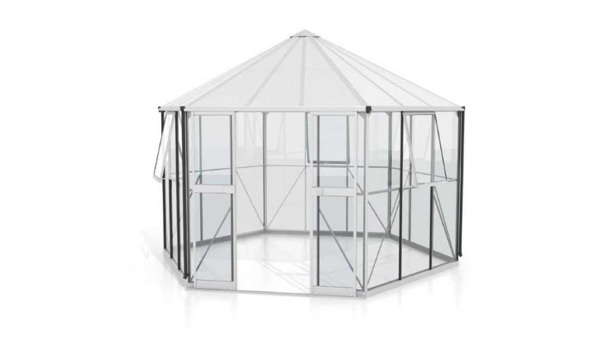 Vitavia Gewächshaus Galaxis 9000 ESG/HKP Pergart Alu silberfarben | Rabatt: 17%